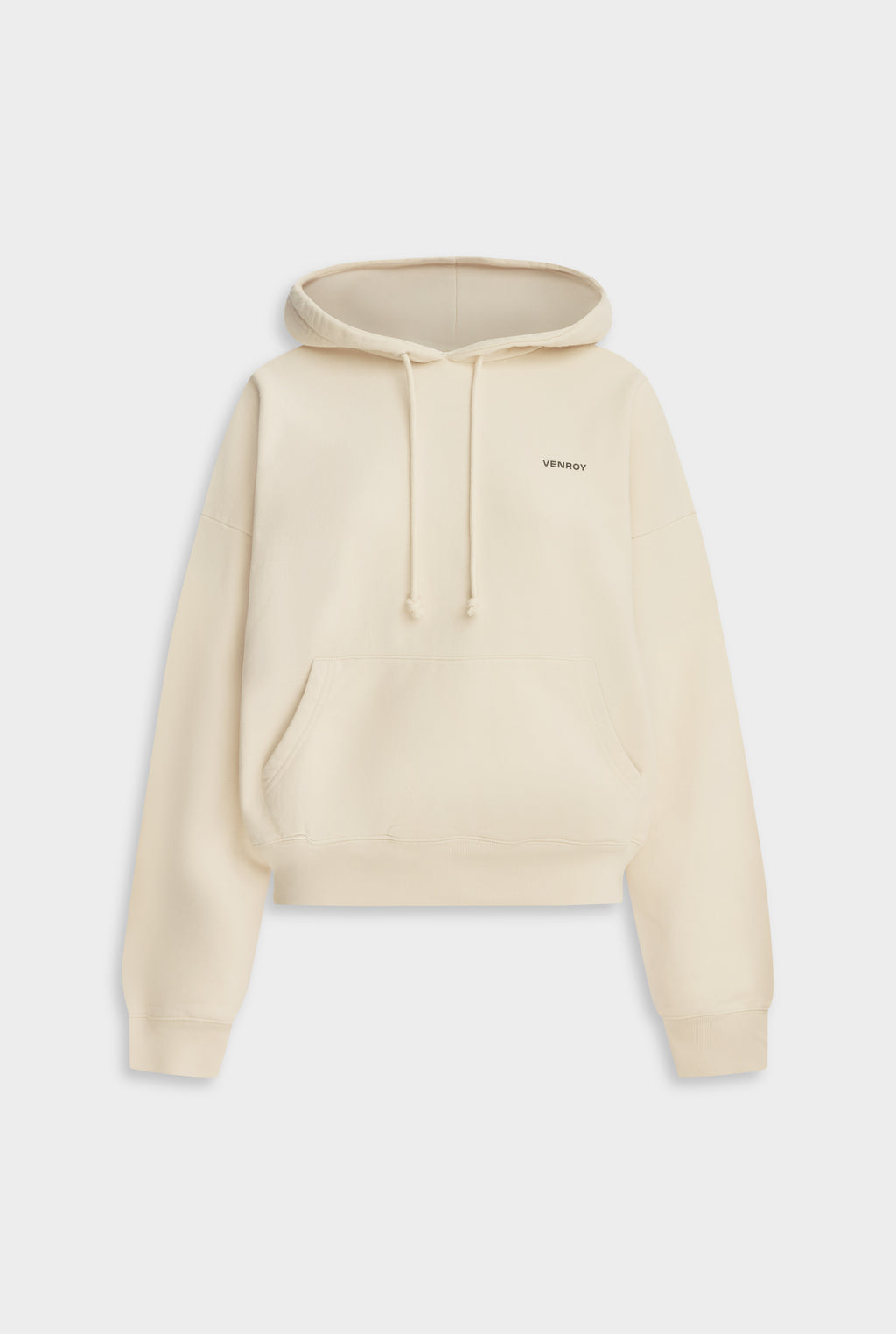 Fleece Track Hoodie - Cream
