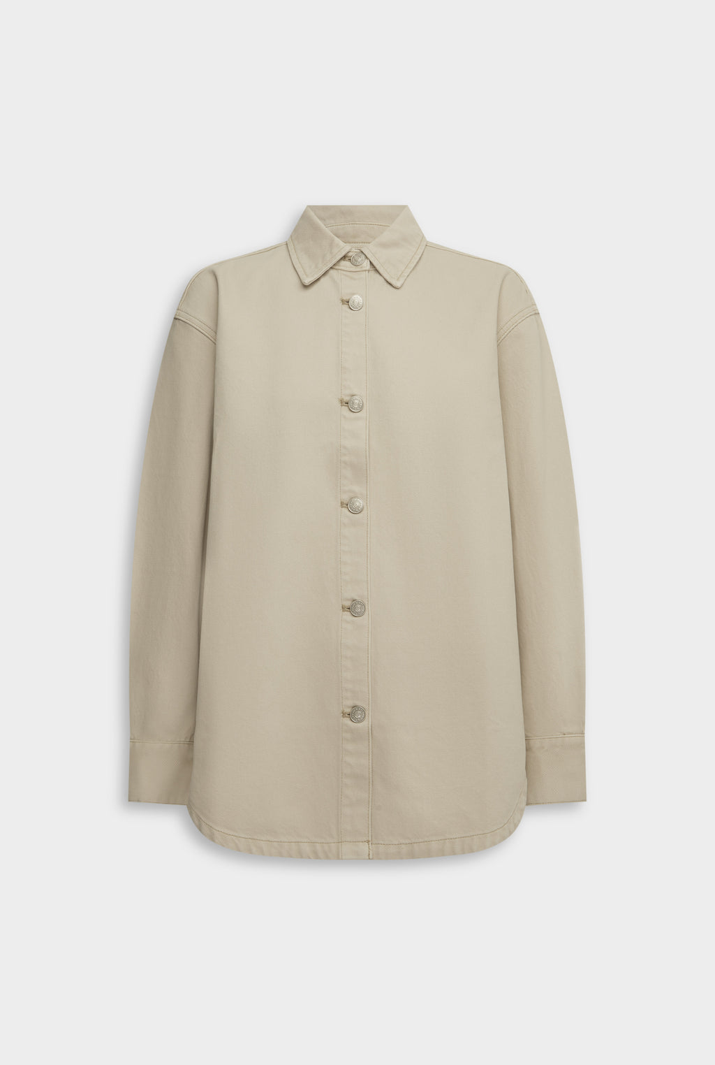Relaxed Denim Shirt - Washed Stone