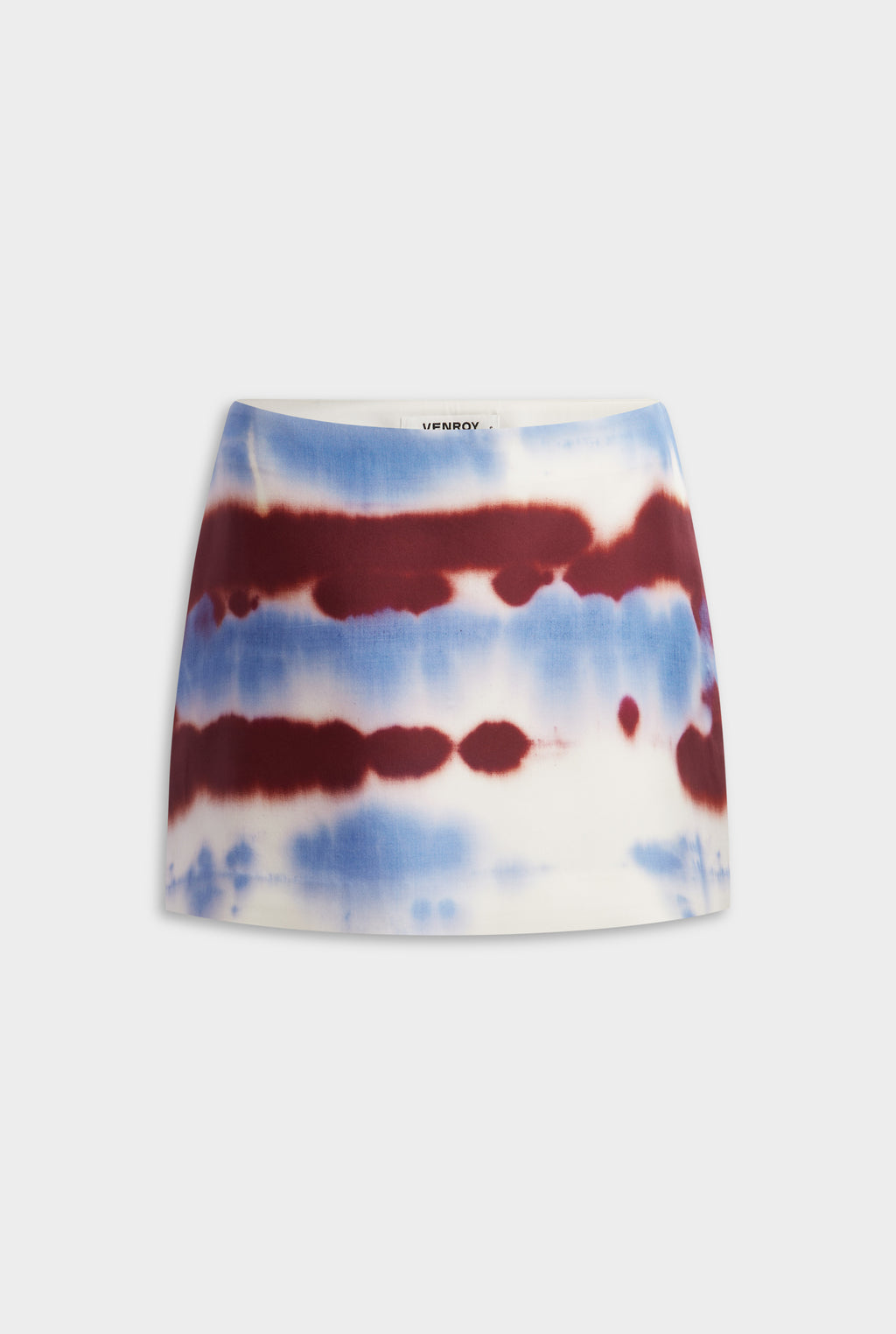 Silk Mini Skirt - Pomegranate Tie-Dye