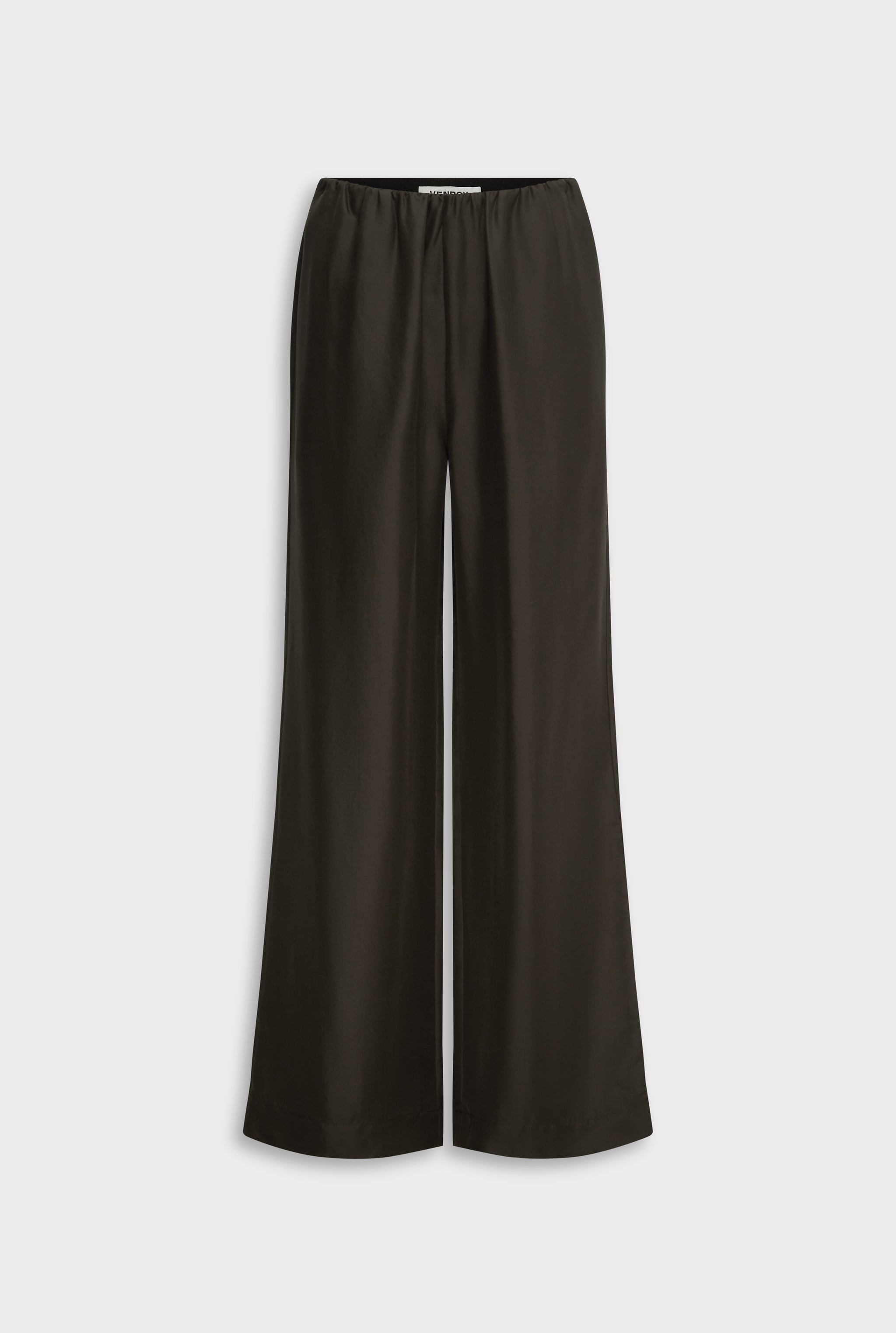 Silk Relaxed Pant - Dark Olive