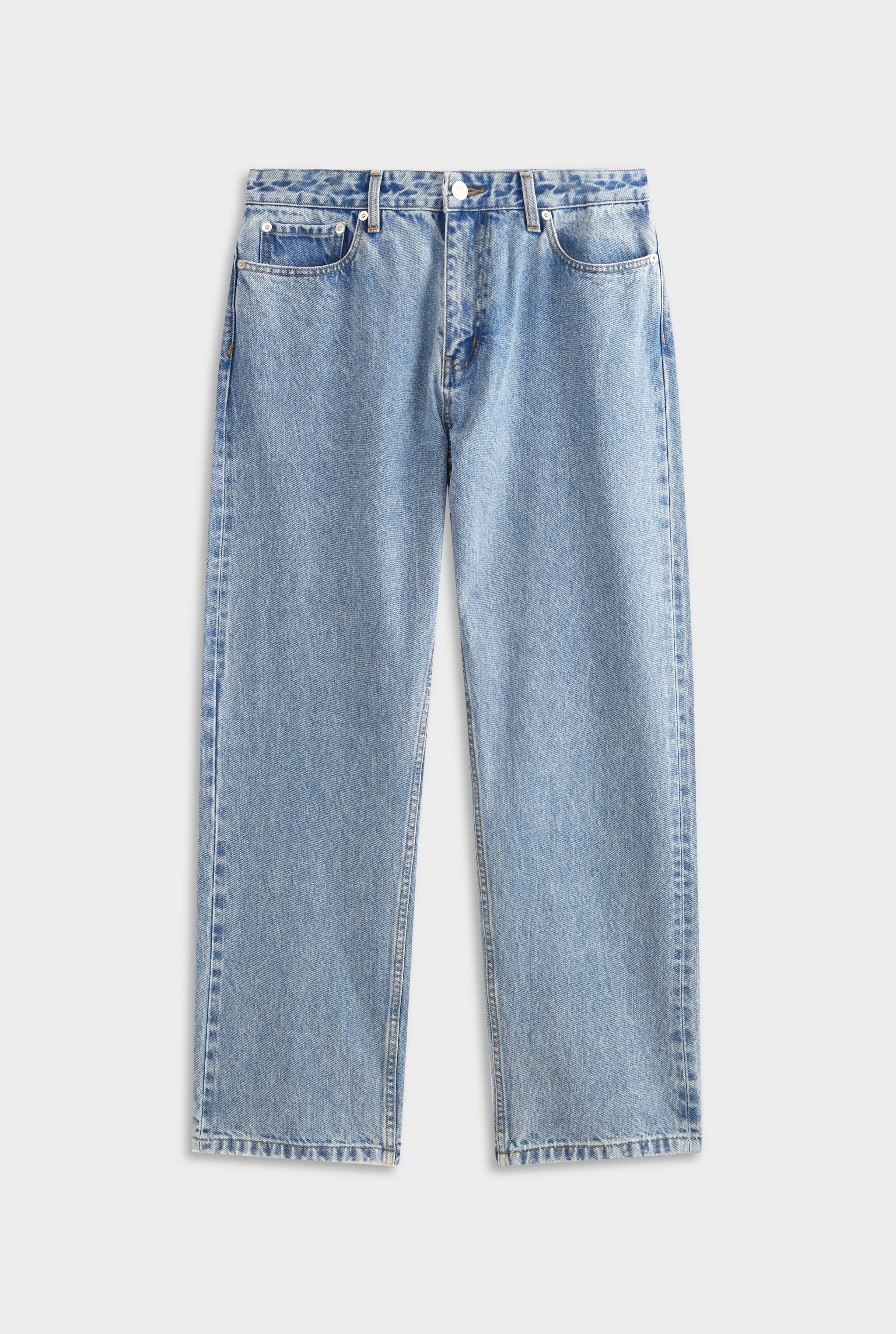 Straight Leg Denim Jean - Light Blue