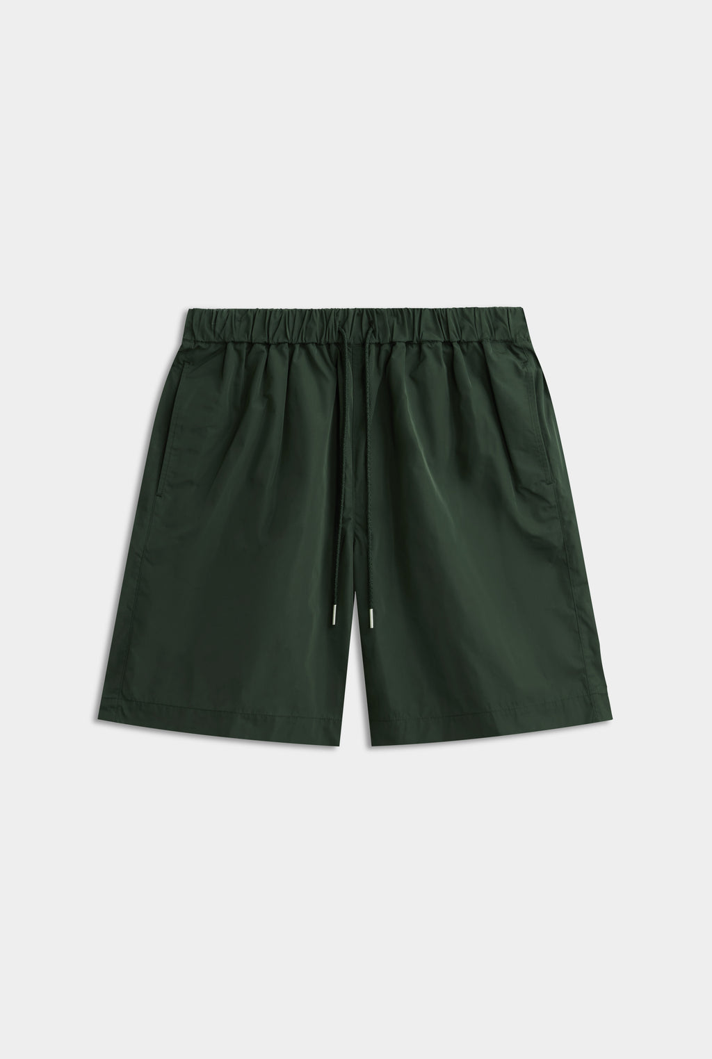 Oversized Taffeta Short - Forest Green