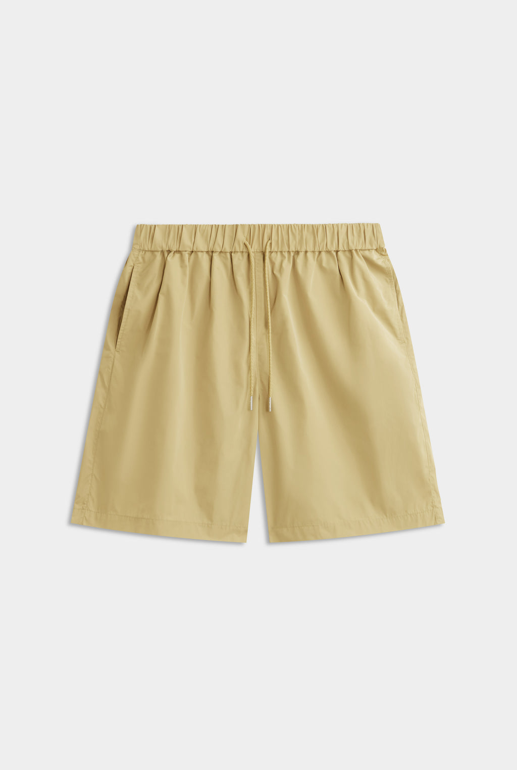 Oversized Taffeta Short - Tan