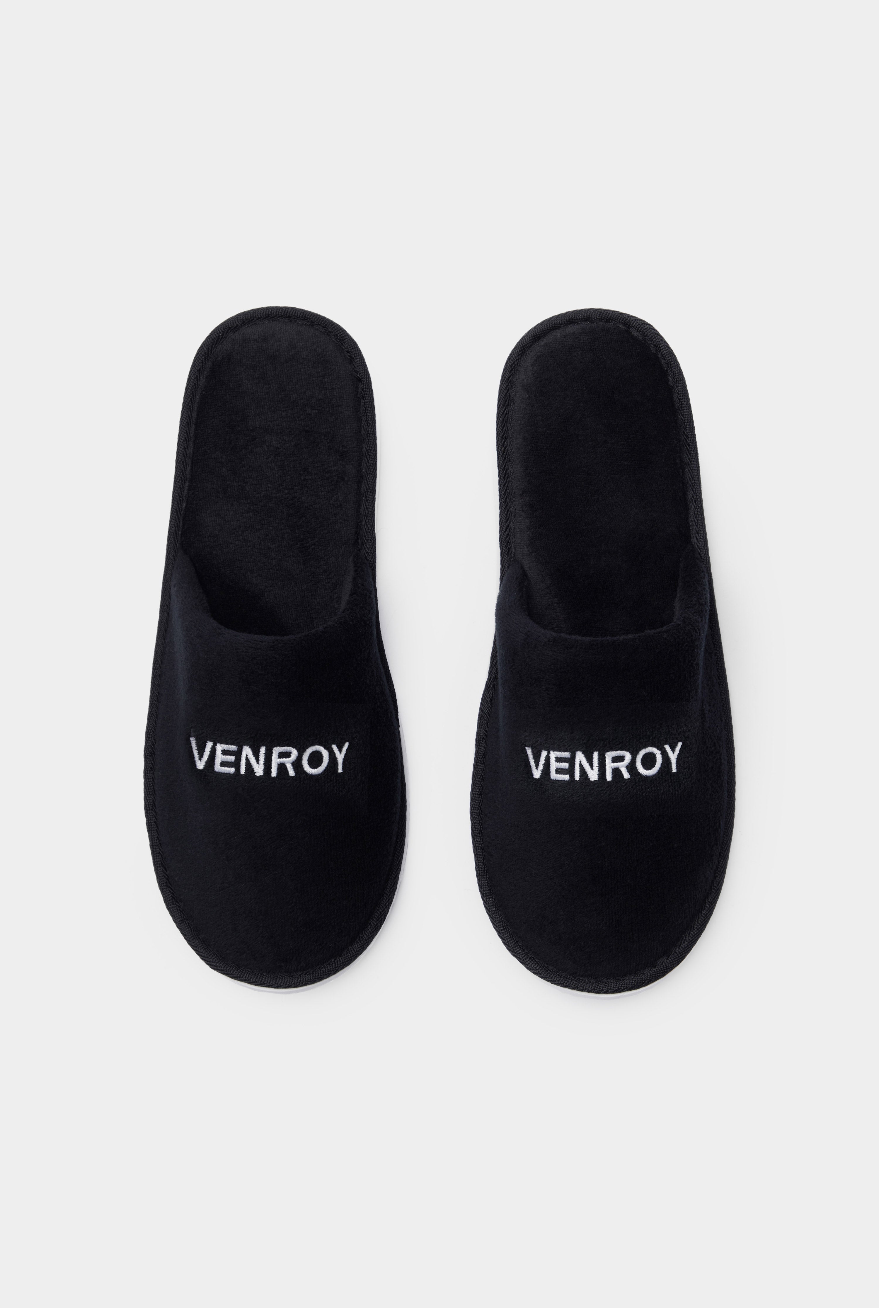 Venroy Hotel Slipper - Black