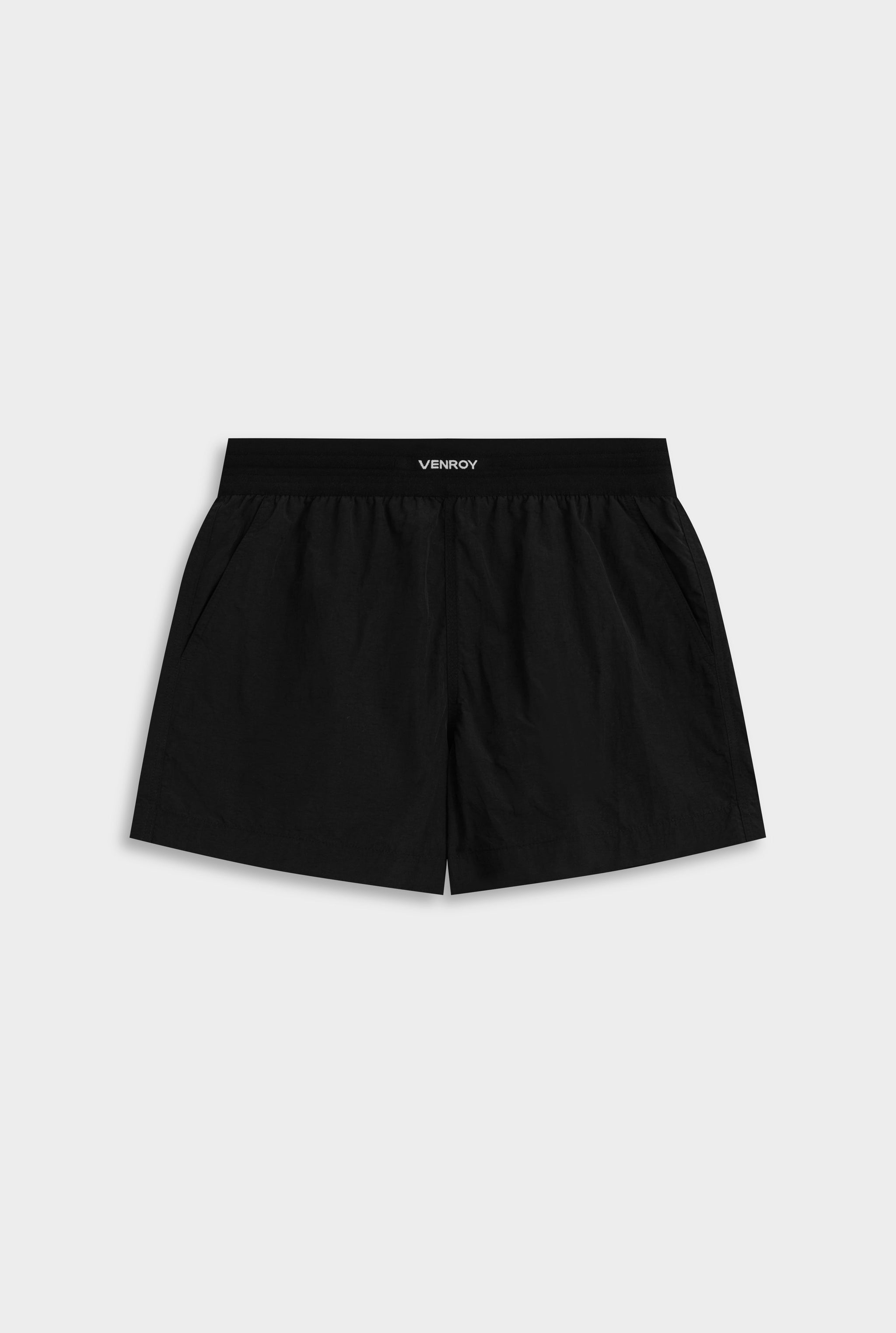 Venroy Exposed Elastic Swim Short - Black