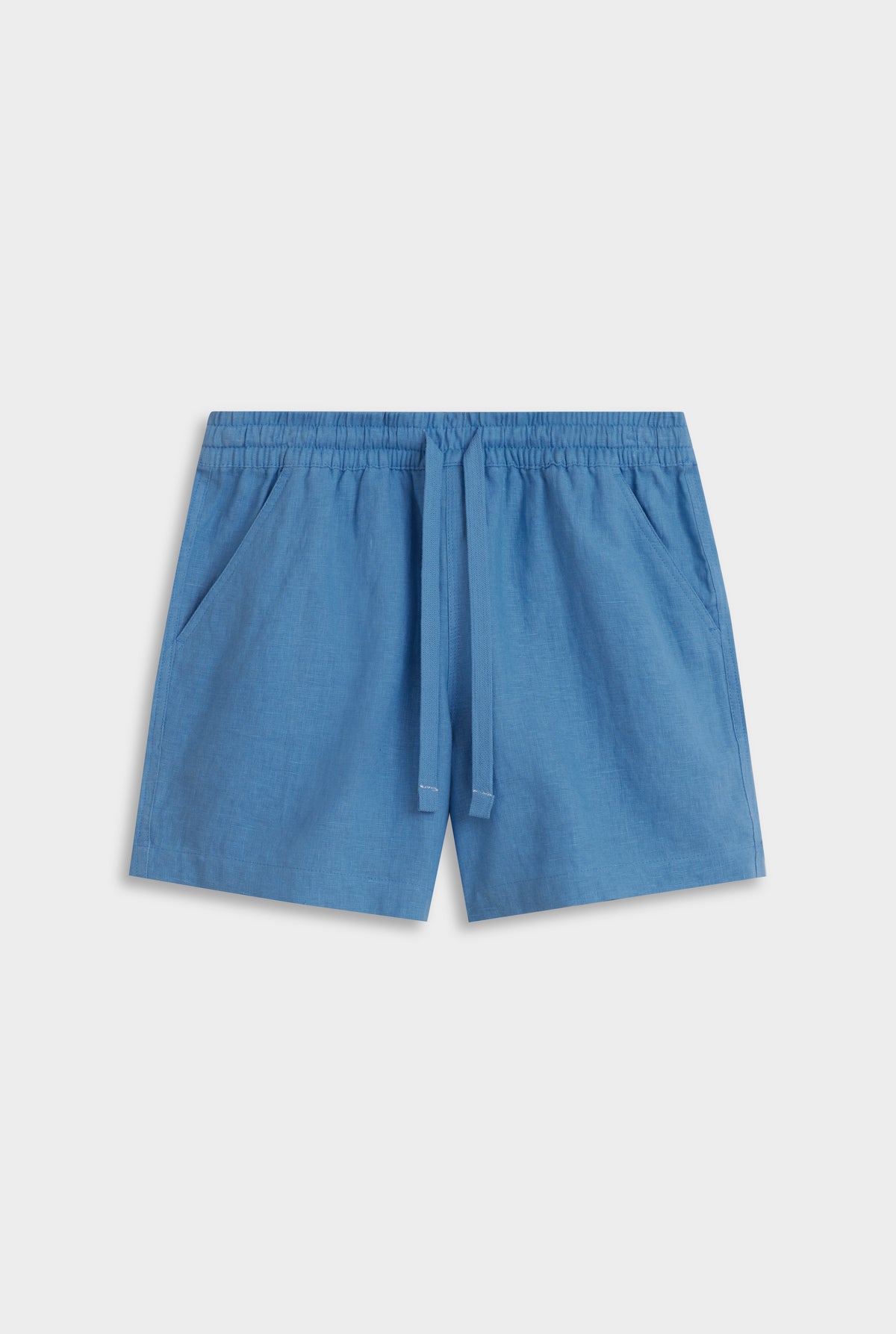 Linen Lounge Short - Ocean Blue