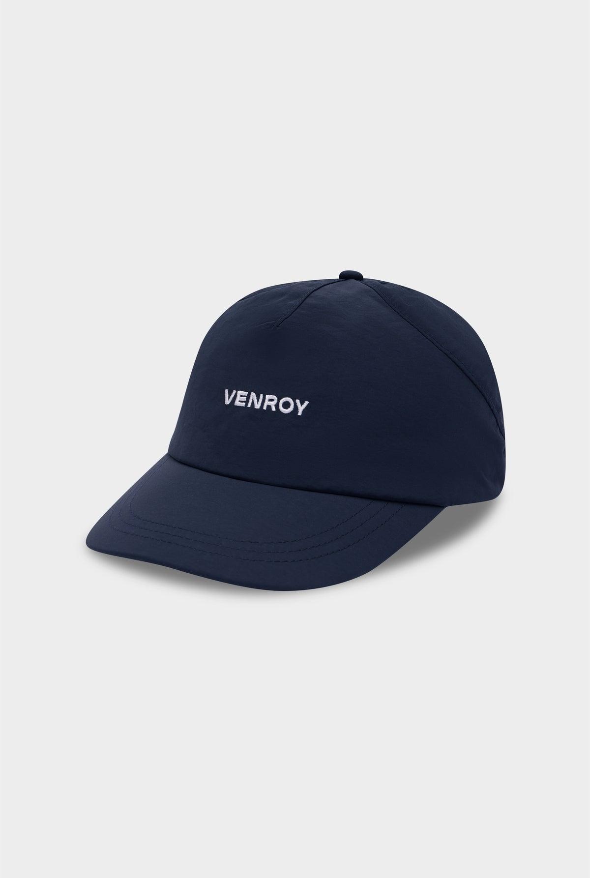 Nylon Sports Cap - Navy [[Venroy Flat Lay - D1 - Unisex - Nylon Sports Cap - Navy 2.jpg]]