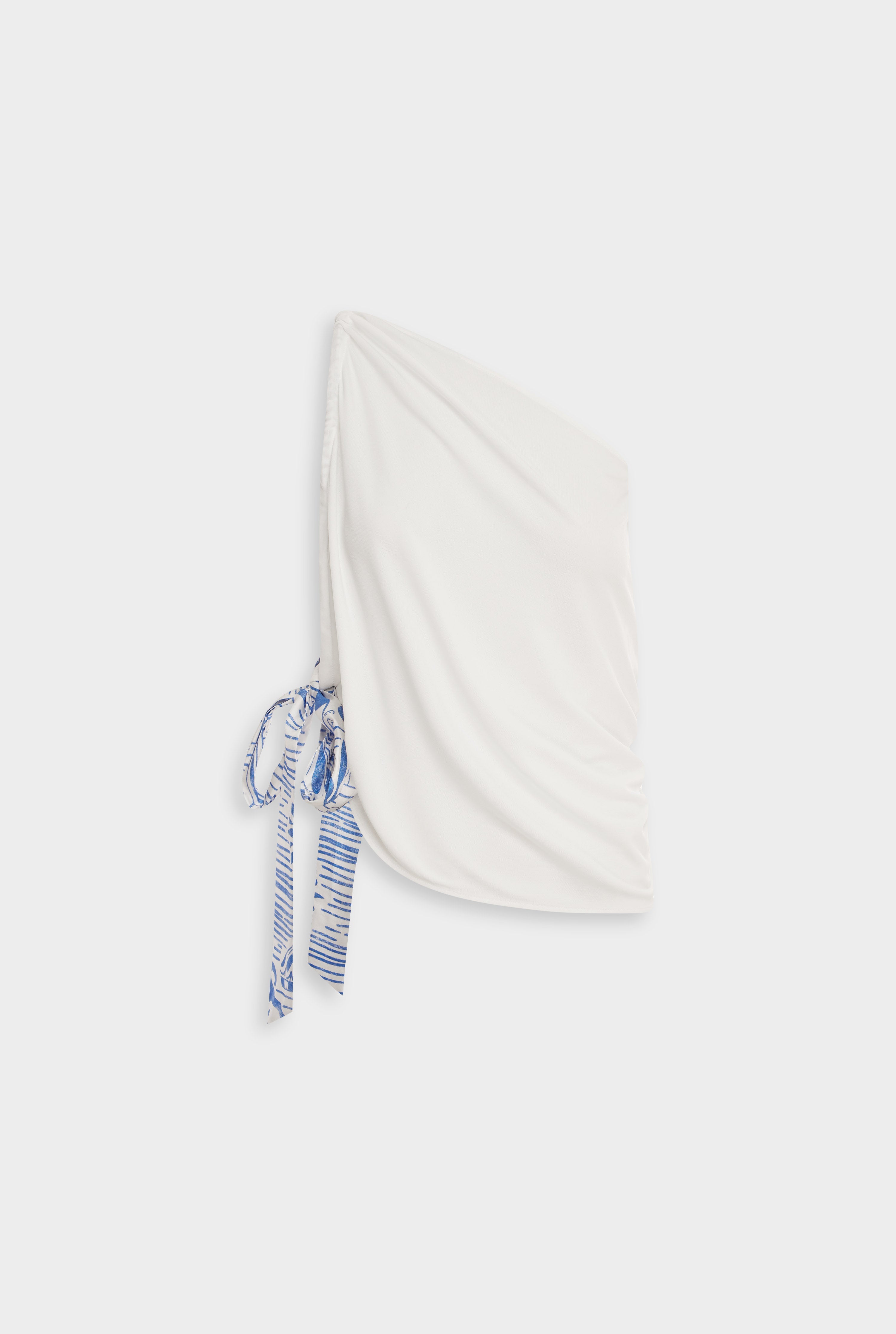 Convertible Drape Top Off White/Greek Stamp | Venroy – VENROY
