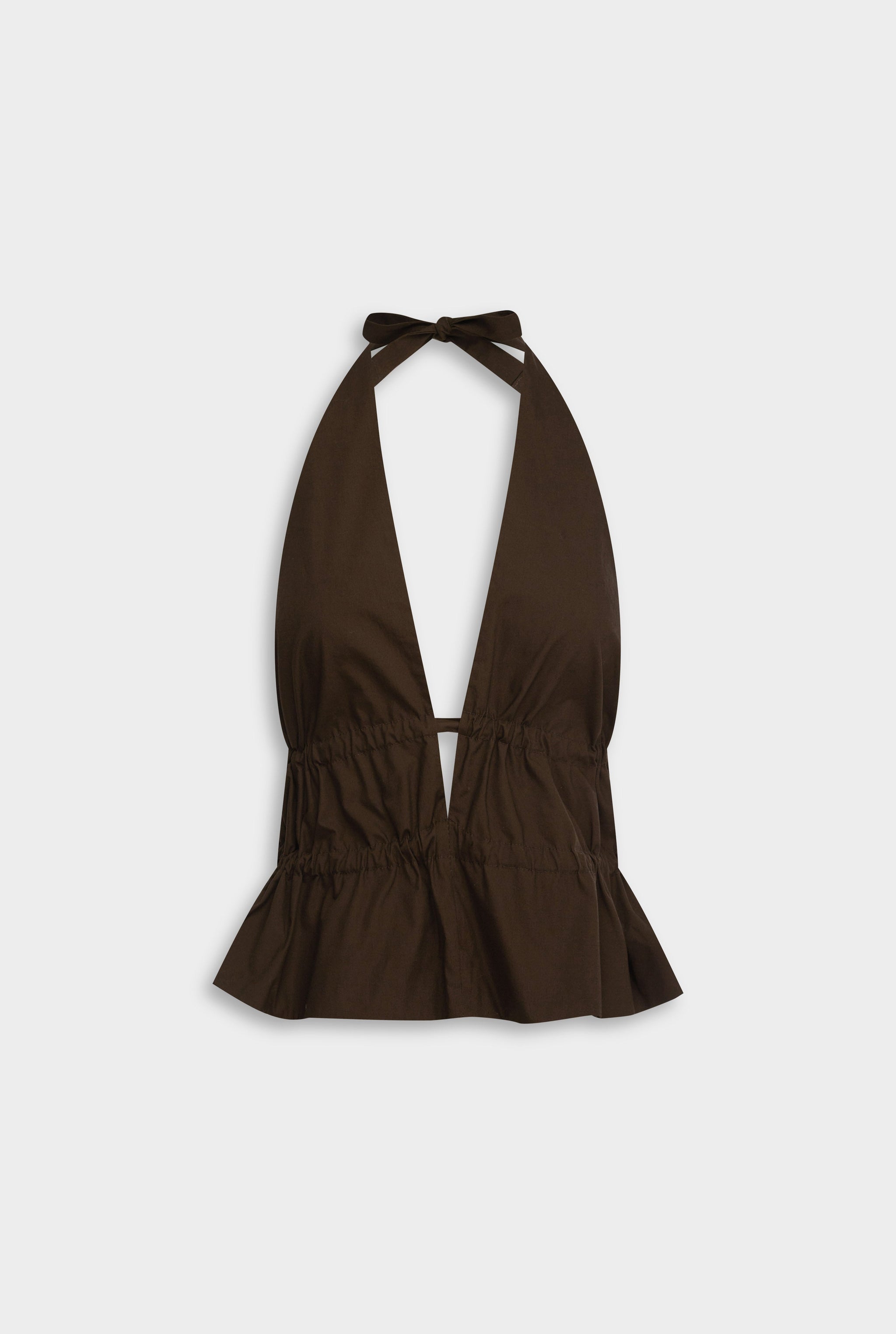 Venroy_Flat_Lay_-_D1_-_Womens_-_Cotton_Poplin_Halter_Top_-_Dark_Chocolate.jpg