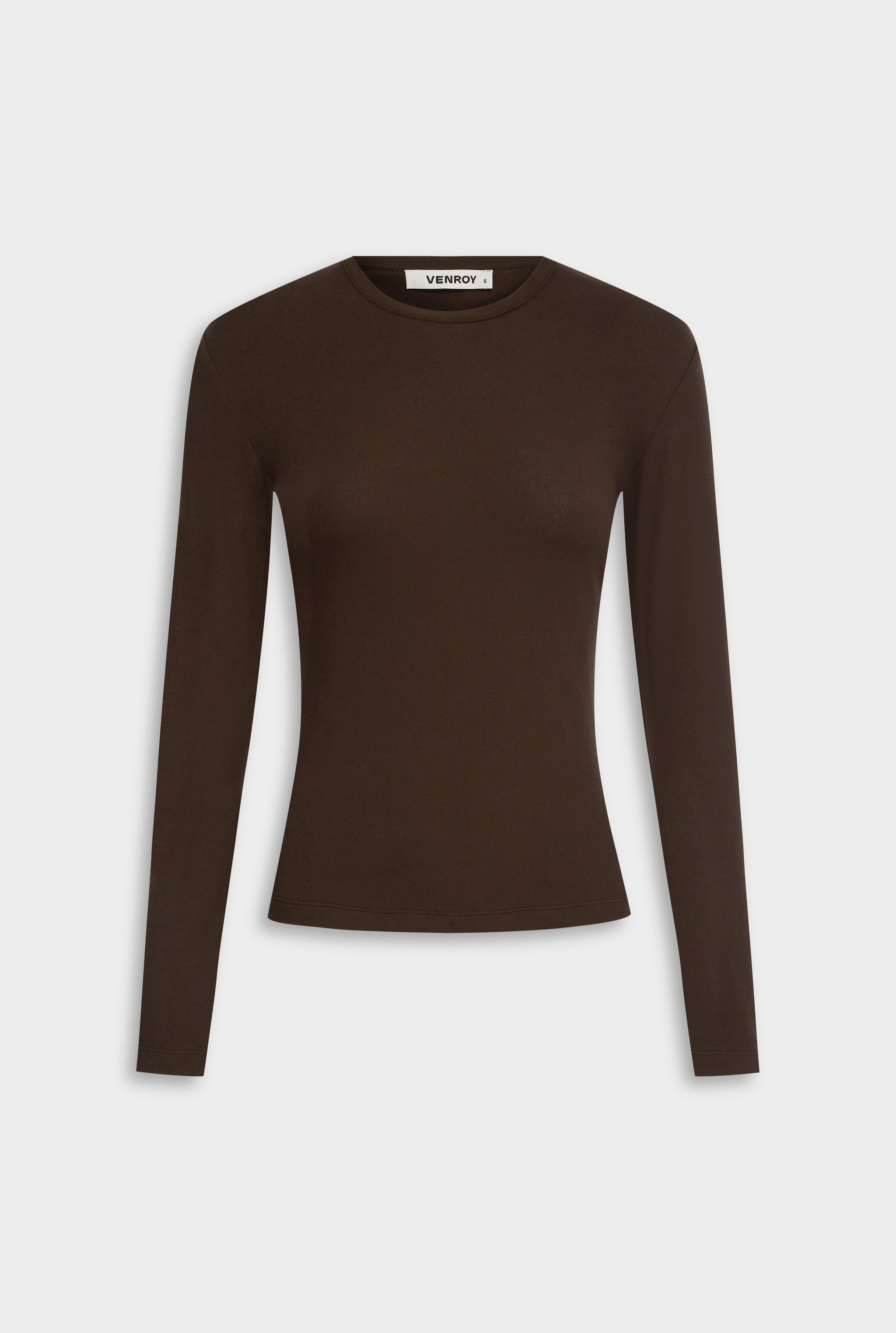Venroy_Flat_Lay_-_D1_-_Womens_-_Cotton_Rib_Long_Sleeve_Tee_-_Dark_Chocolate.jpg