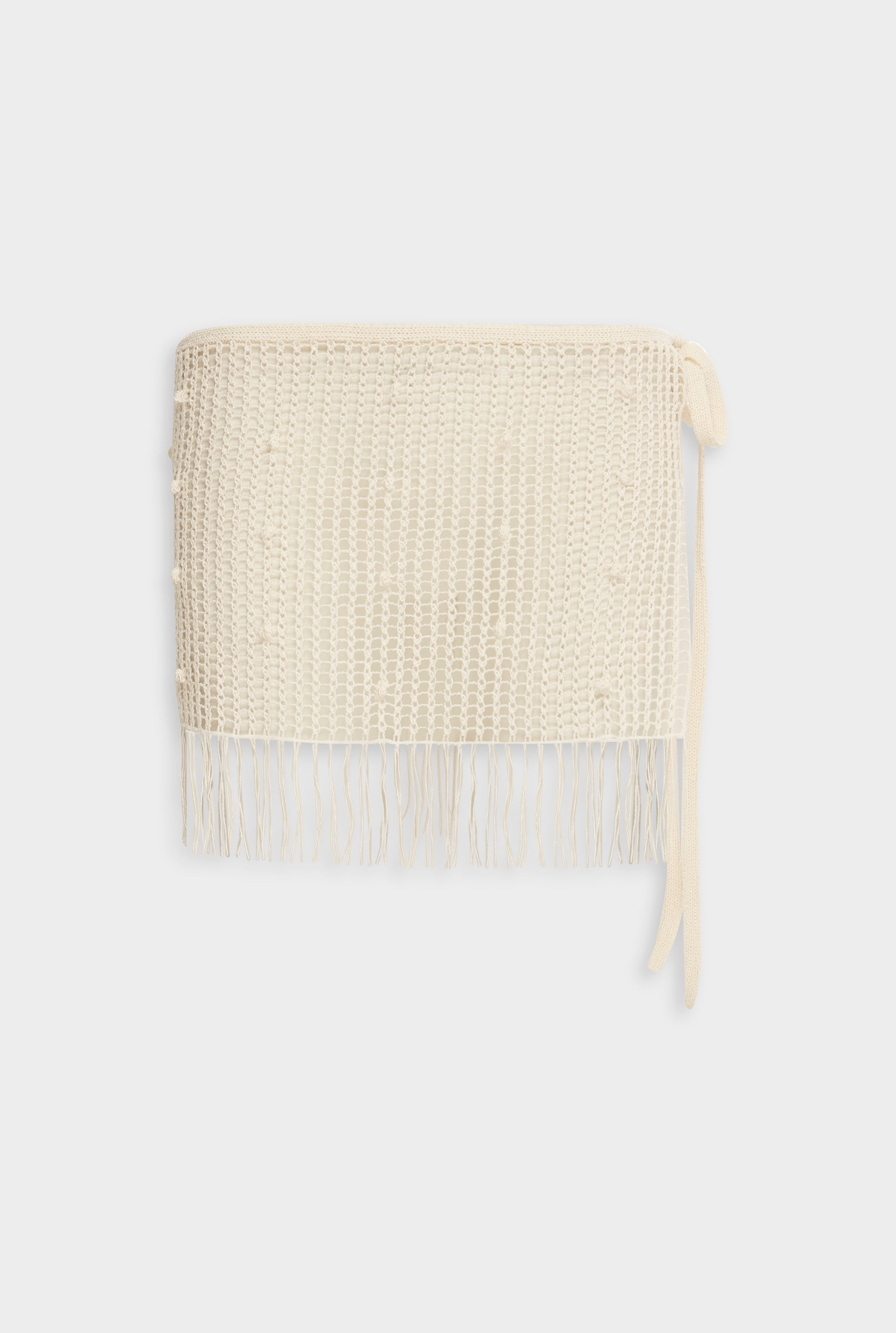 Venroy Crochet Cotton Halter Top - Off White