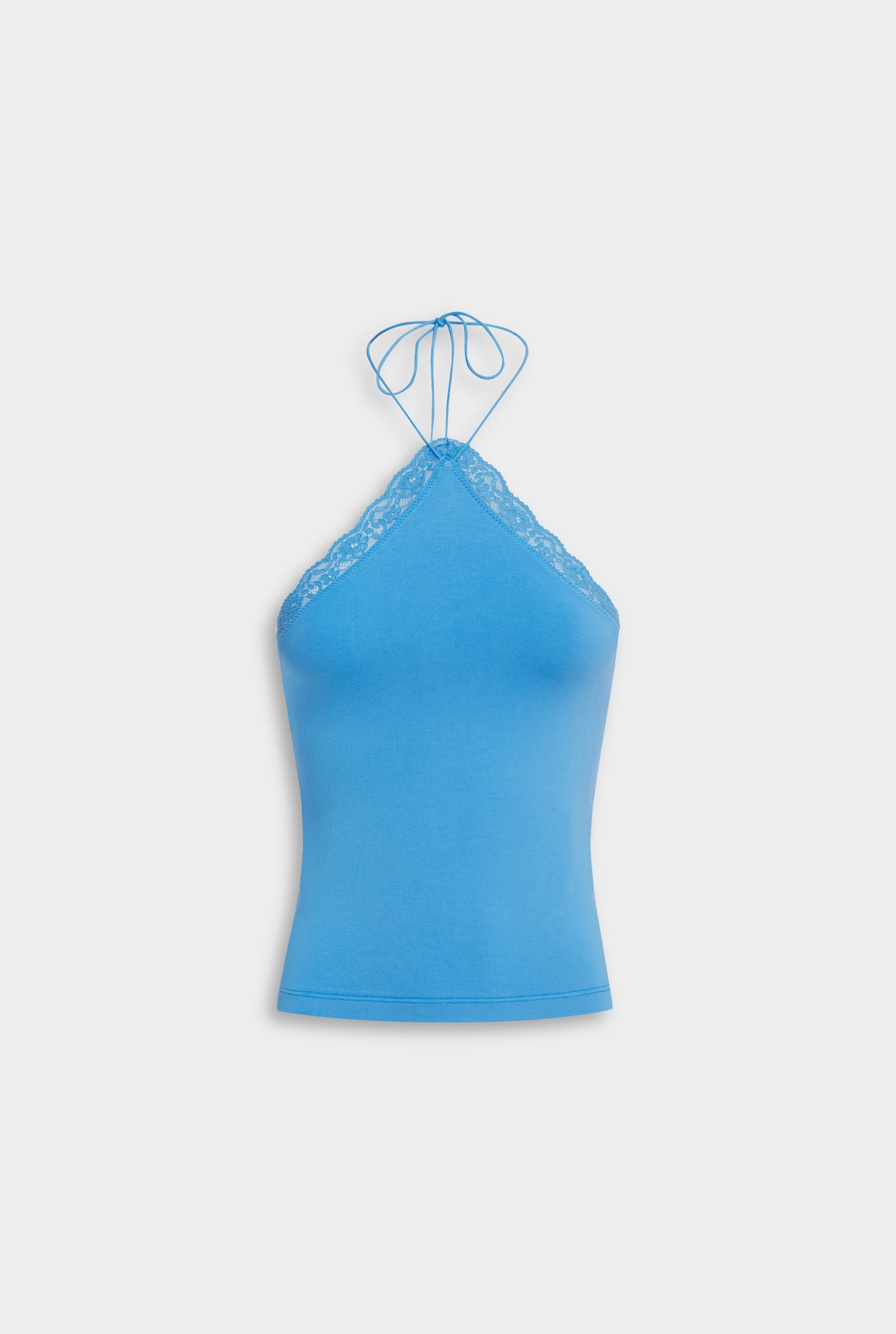 Lace Trim Halter - Aquarius
