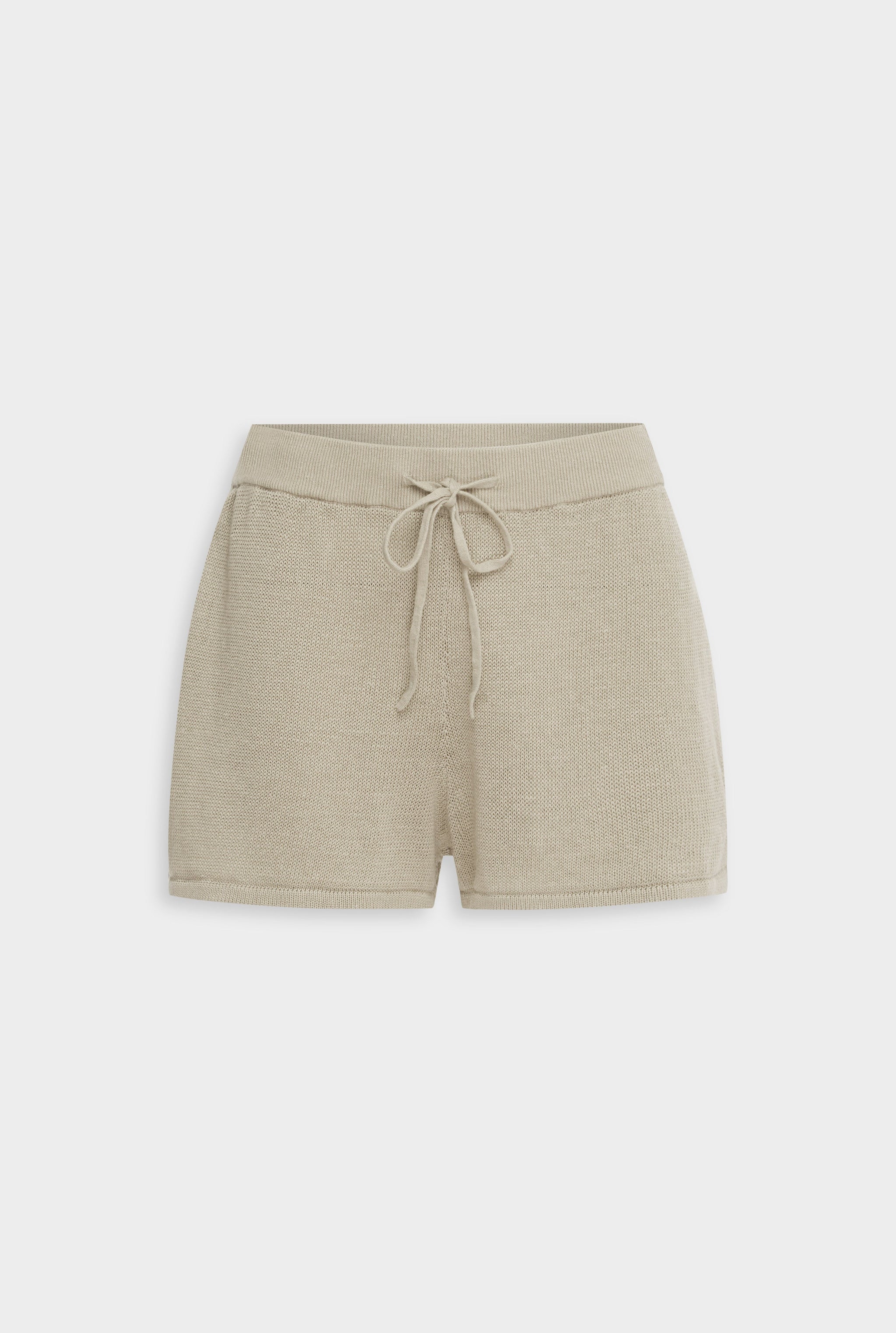 Venroy Linen Knit Short - Taupe