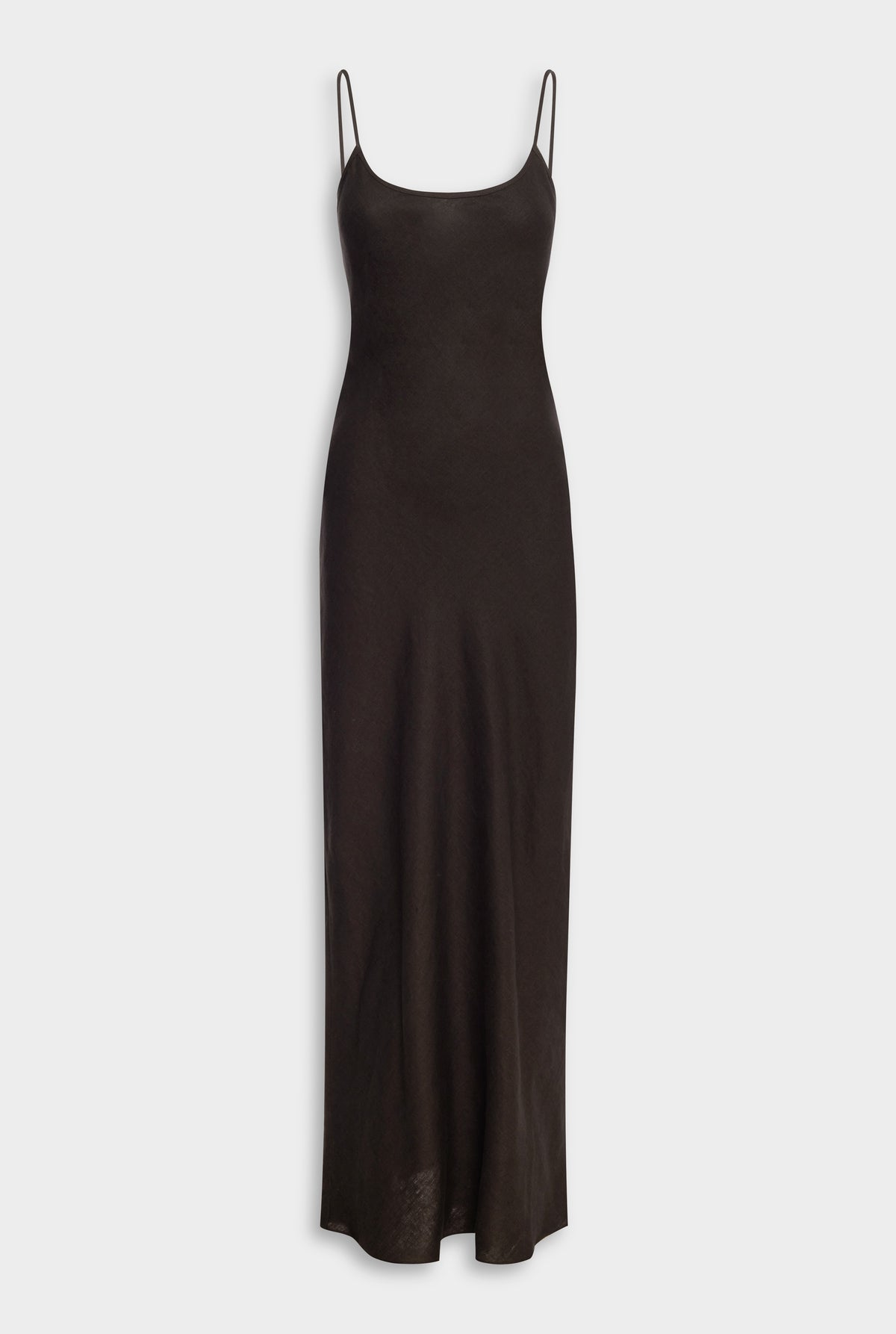 Linen Slip Dress - Cacao