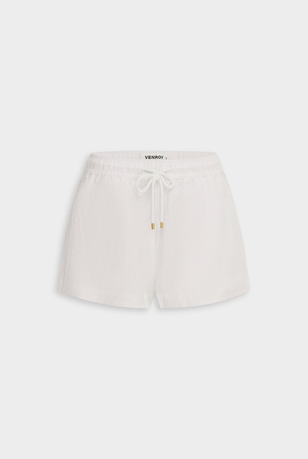 Venroy Linen Lounge Short - White