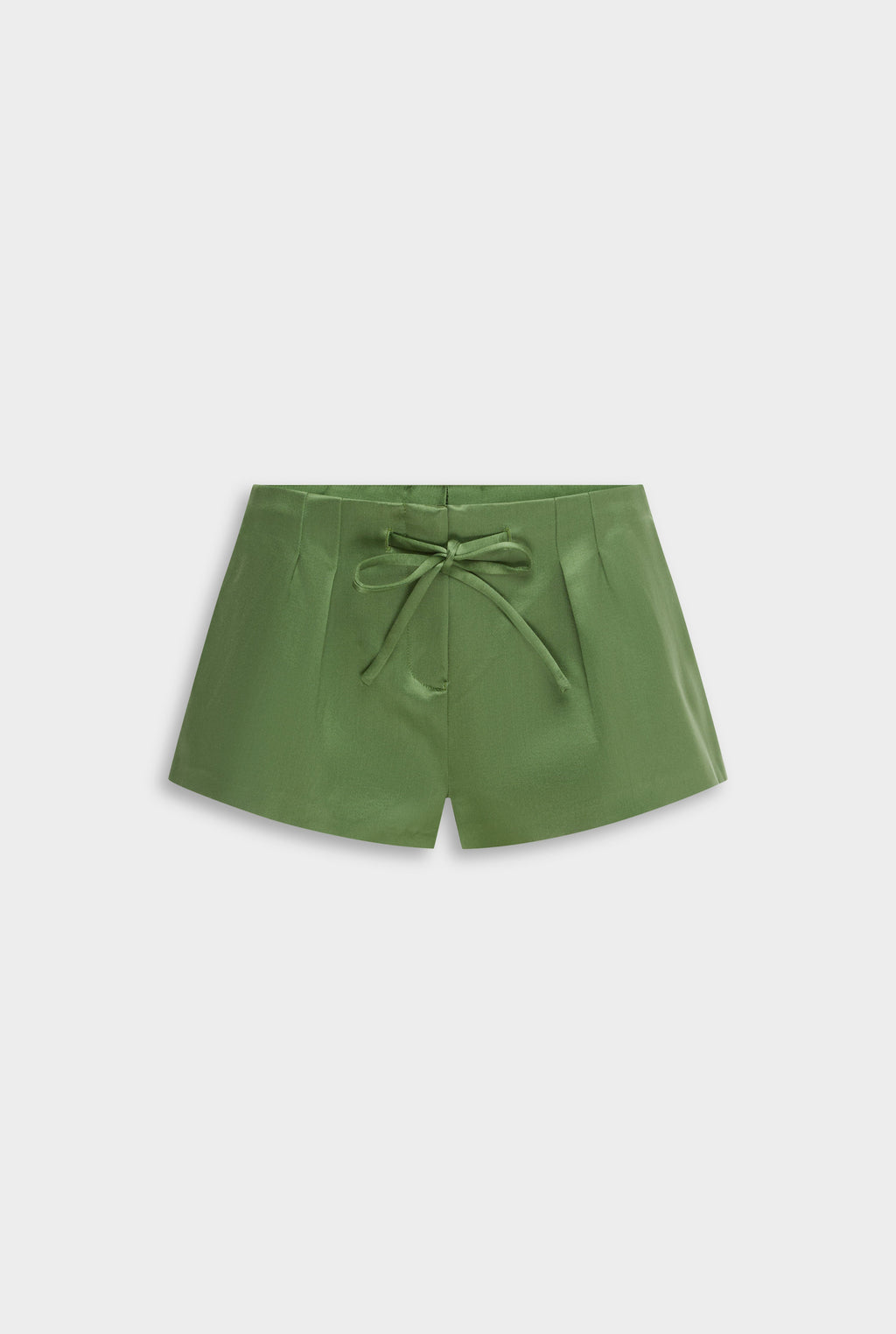 Venroy Silk Cotton Drawstring Short - Ivy Green