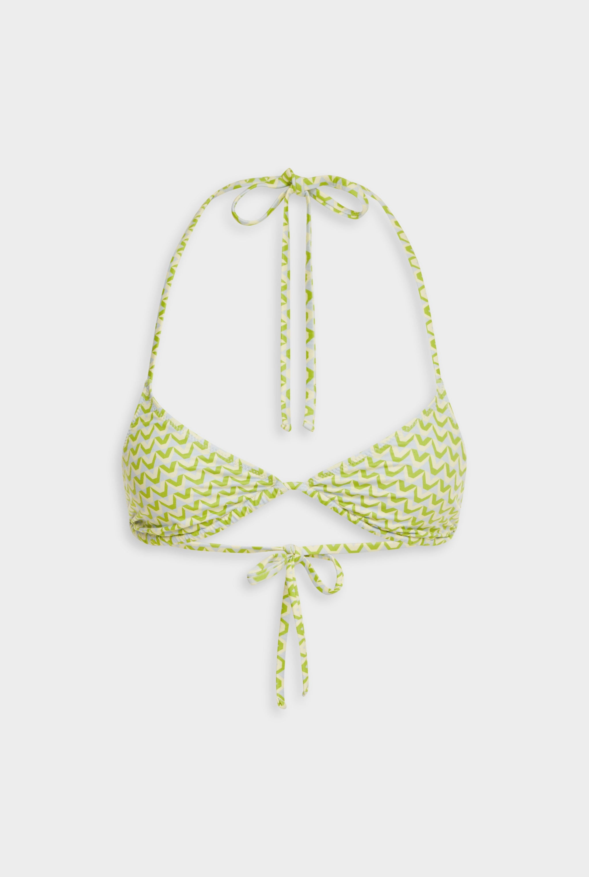 Venroy Triangle Bikini - Blue/Green/Yellow V Monogram