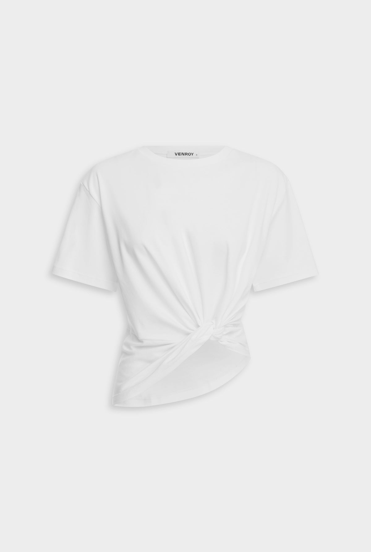 Twisted Cotton Tee - White