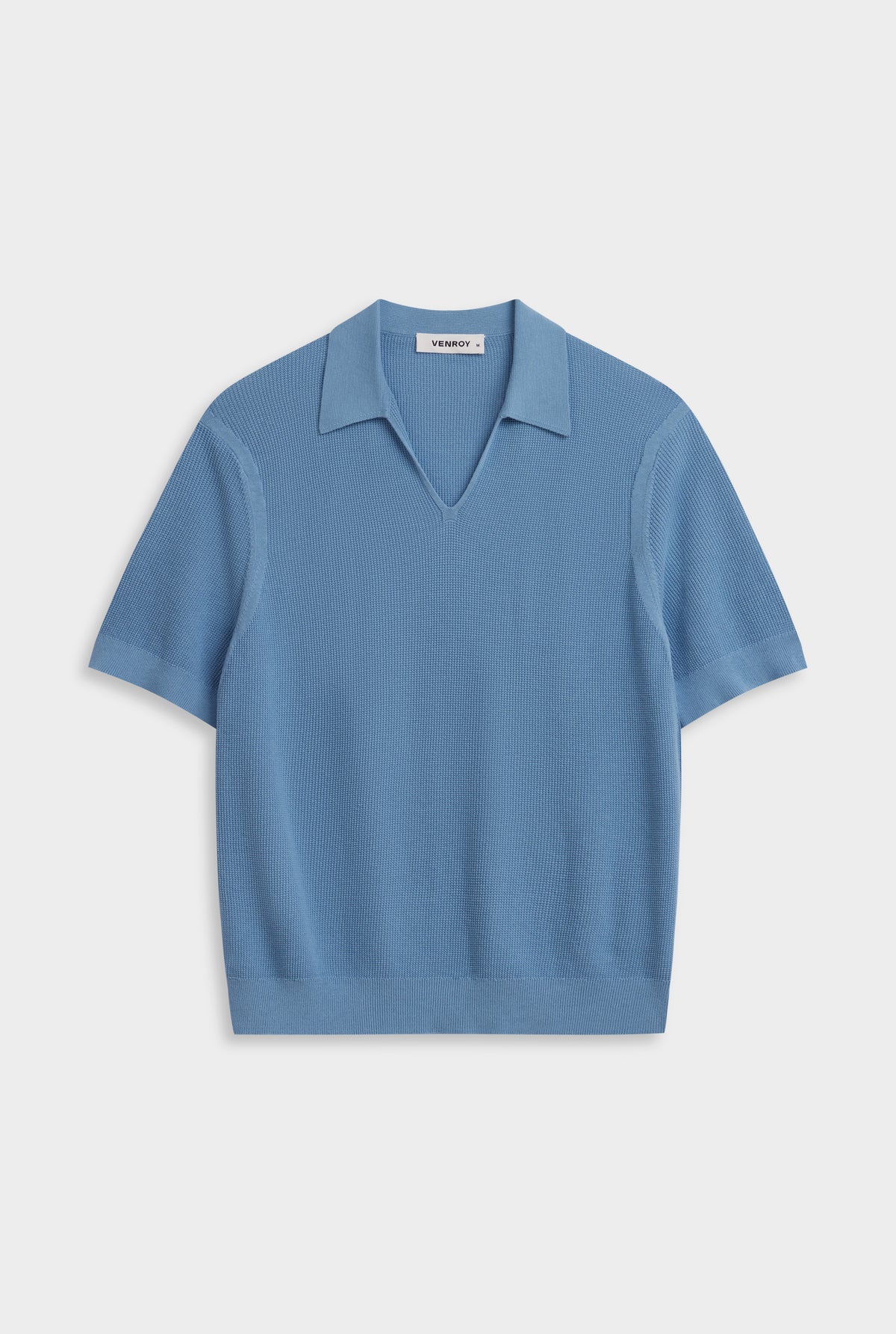 Lightweight Knit Polo - Dusk Blue