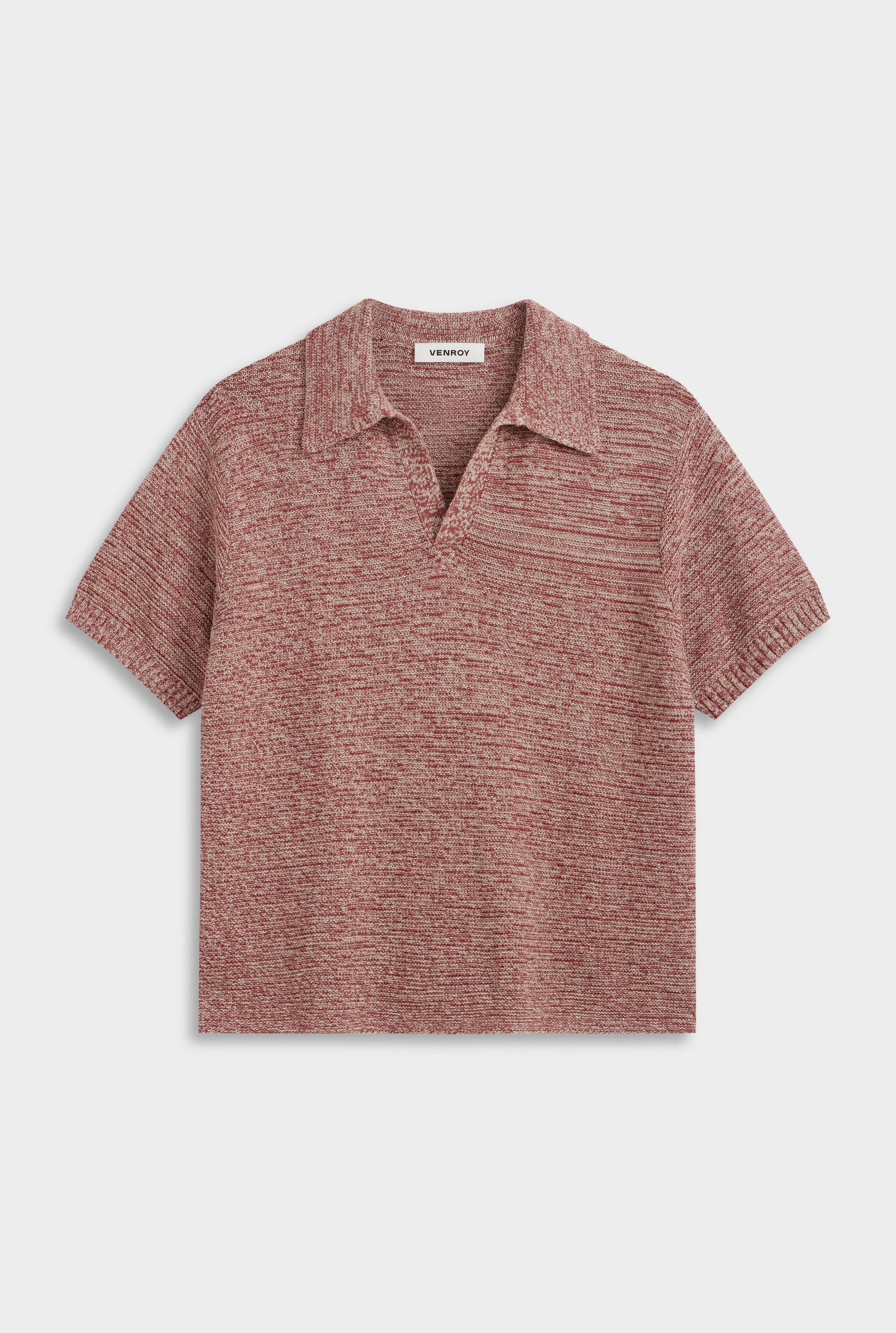 Venroy_Flat_Lay_-_D2_-_Mens_-_Marled_Cotton_Linen_Polo_-_Burnt_Red_Linen.jpg