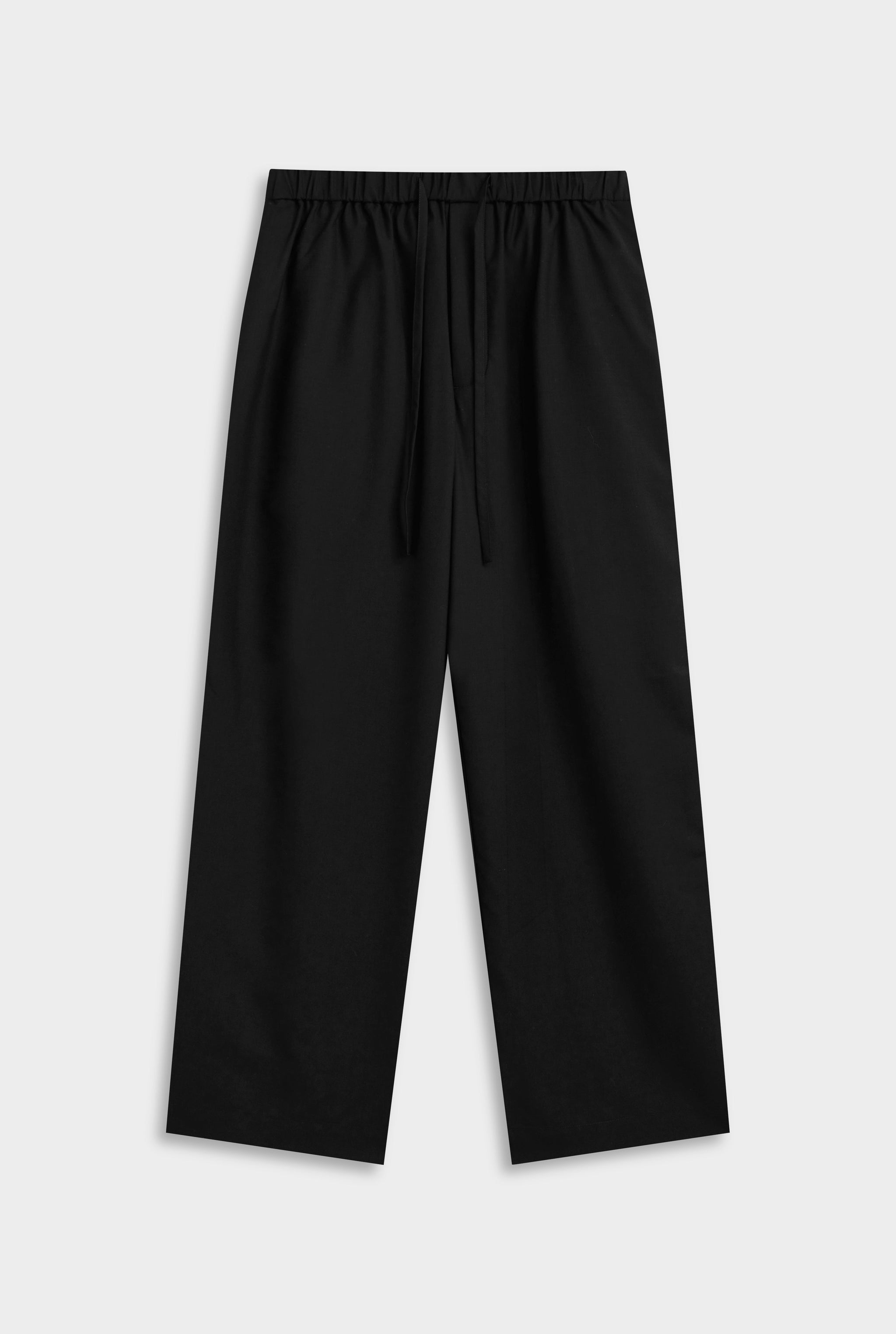 Venroy Wool Relaxed Pant - Black