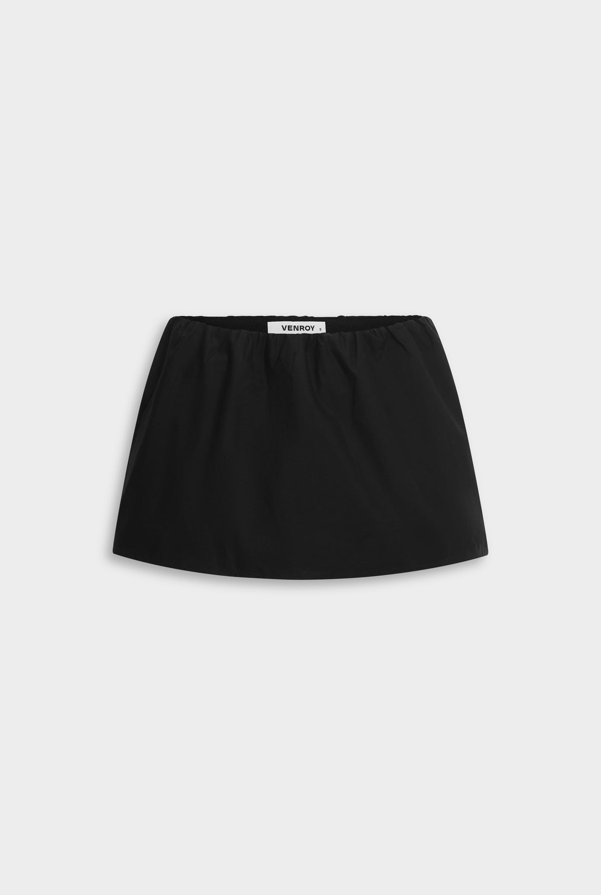 Cotton Elasticated Skort - Black [[Venroy Flat Lay - D2 - Womens - Cotton Elasticated Skort - Black.jpg]]