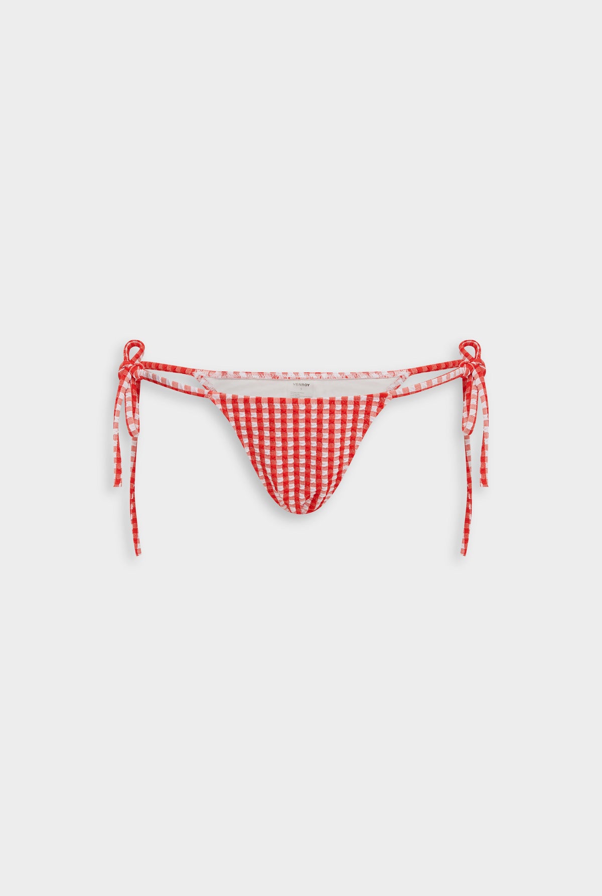 Venroy_Flat_Lay_-_D2_-_Womens_-_Gingham_Tie_Side_Bikini_Brief_-_Red_White_Gingham.jpg