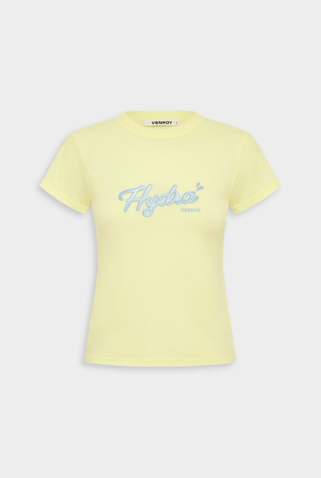Venroy Lightweight Cotton Baby Tee - Pale Yellow/Hydra