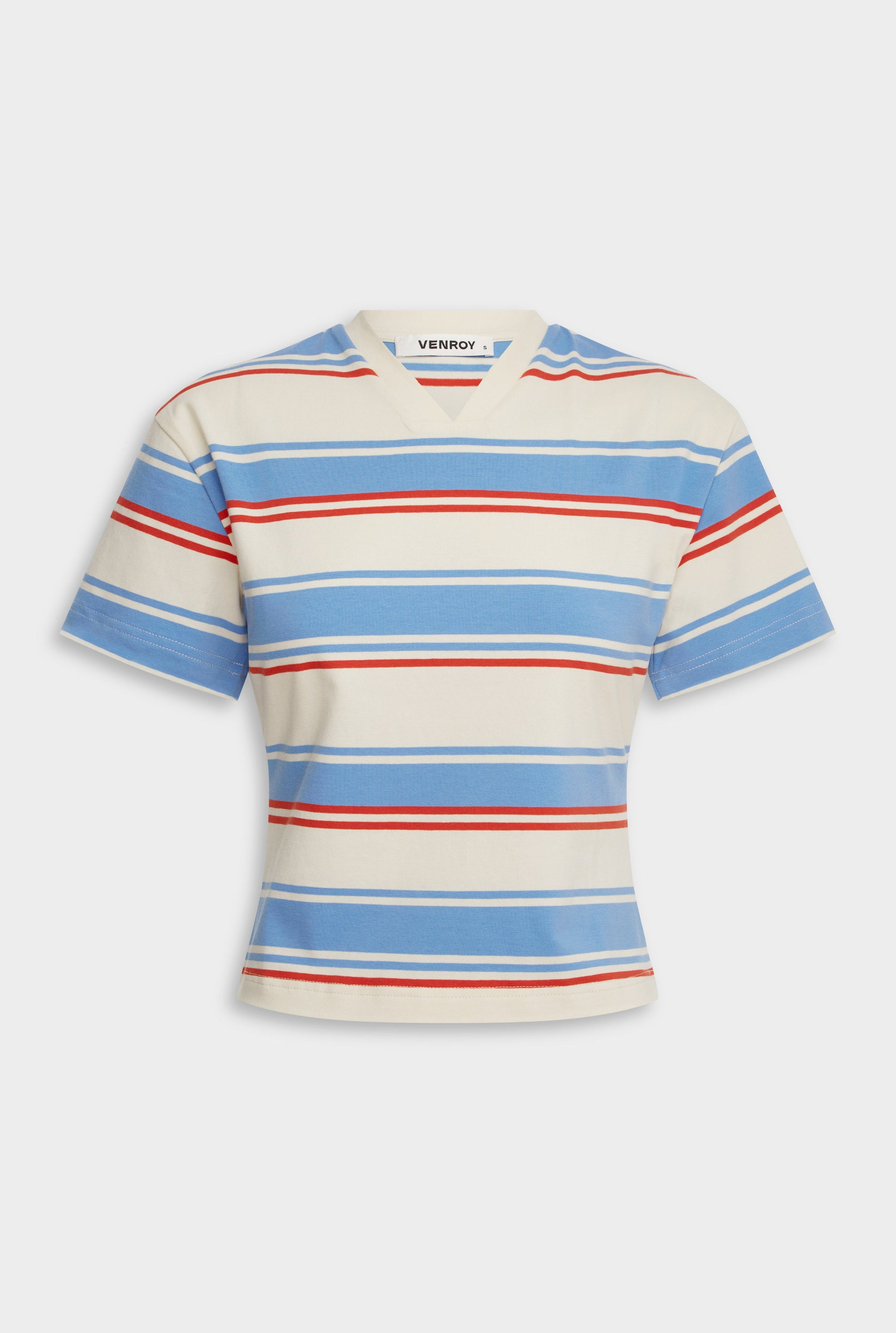 Venroy_Flat_Lay_-_D2_-_Womens_-_Stripe_V_Neck_Tee_-_Cream_Red_Light_Blue_Stripe.jpg