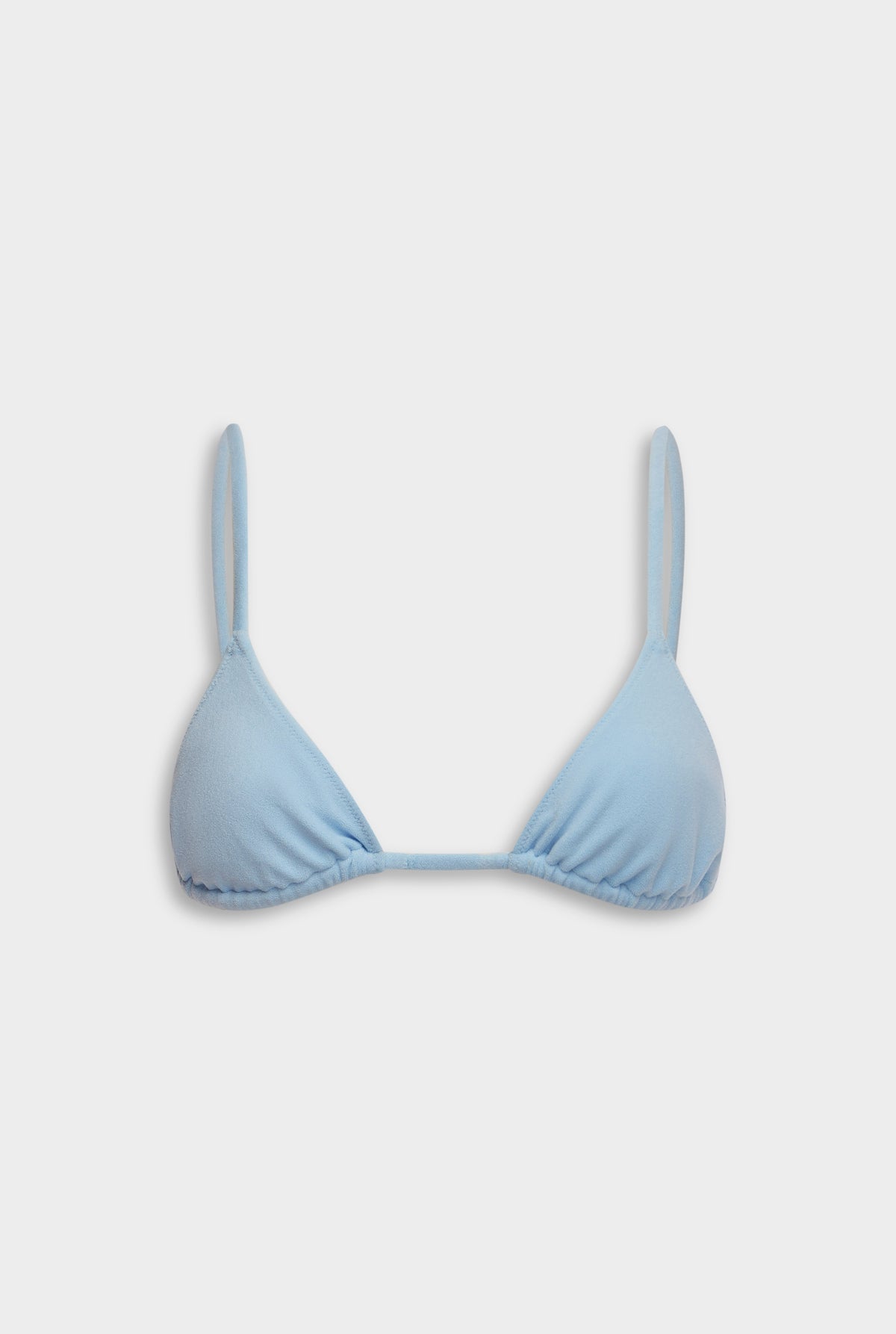 Terry Triangle Bikini - Sky Blue [[Venroy Flat Lay - D2 - Womens - Terry Triangle Bikini - Sky Blue.jpg]]
