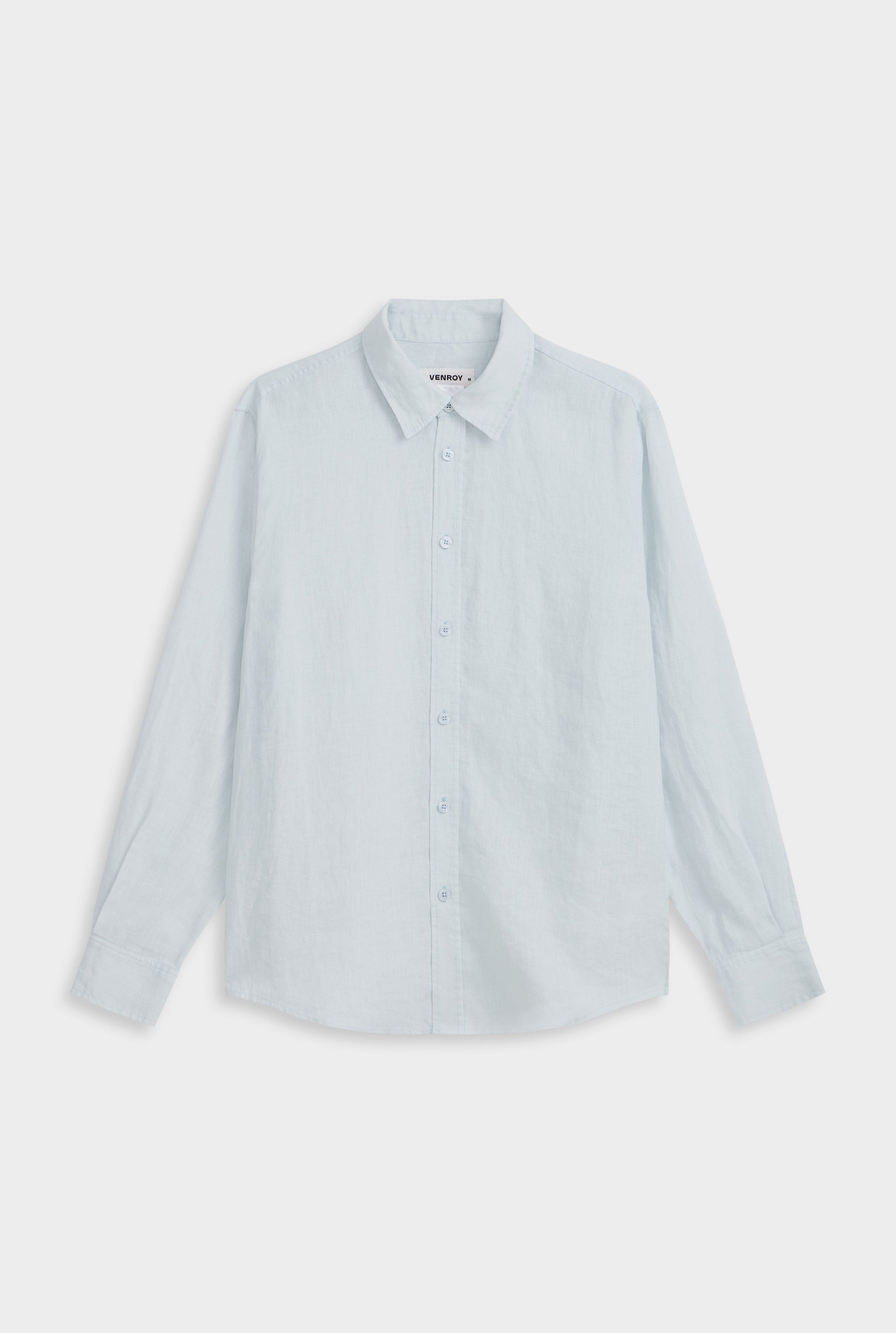 Venroy Classic Linen Shirt - Light Blue