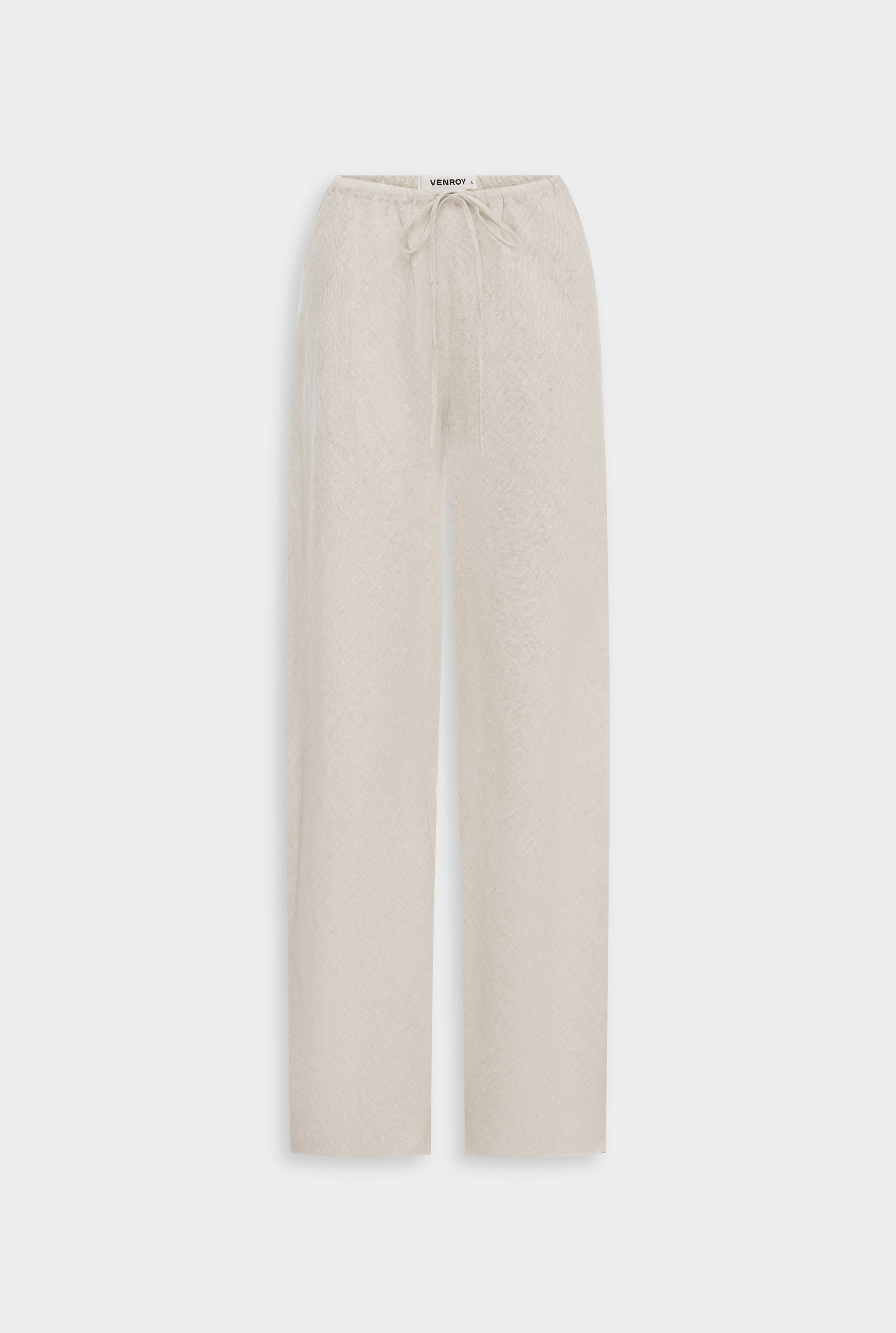 Venroy Linen Bias Pant - Sand