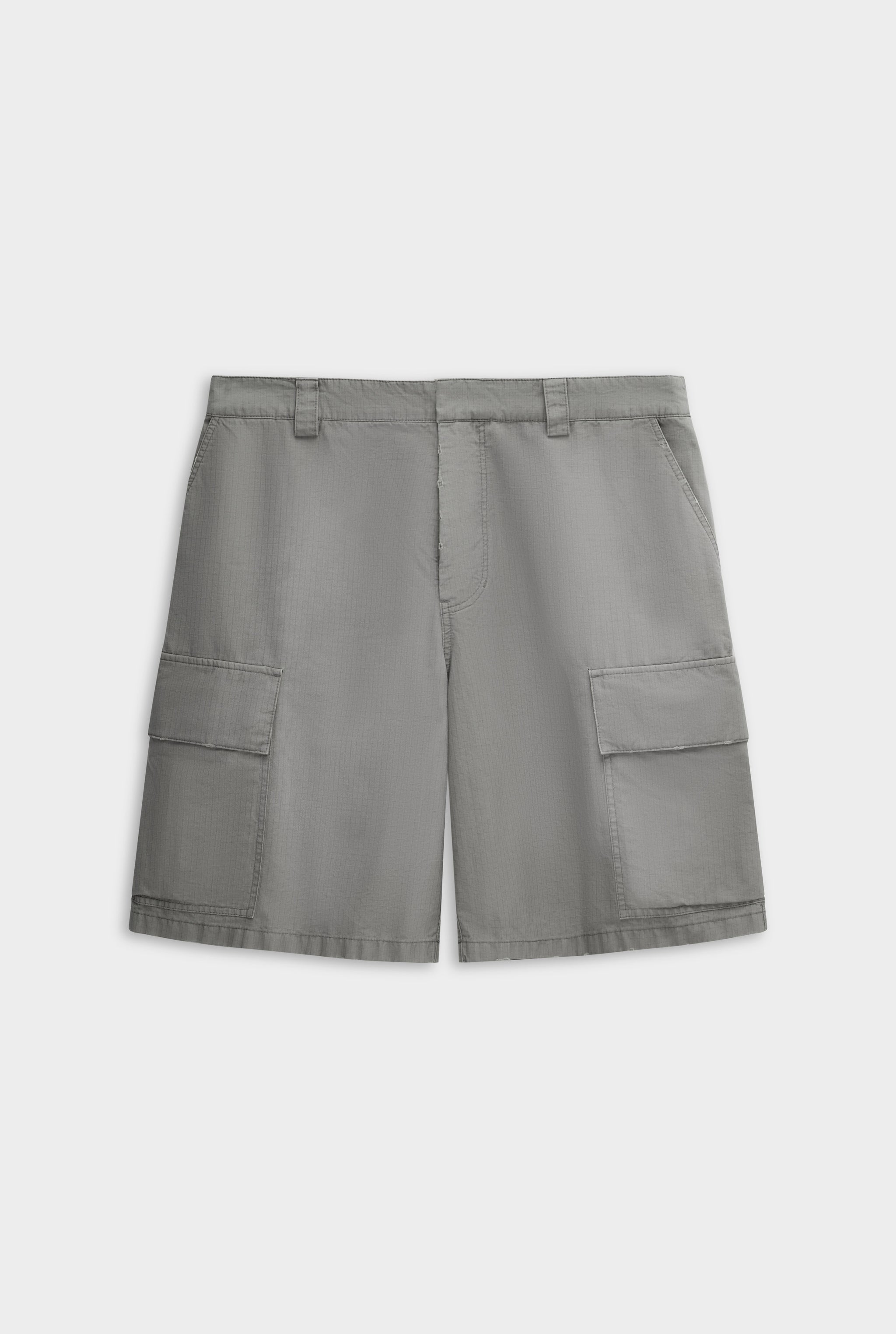 Ripstop Cotton Cargo Short - Washed Grey