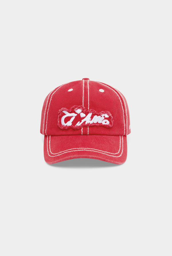 Ti Amo Washed Cotton Cap - Washed Red