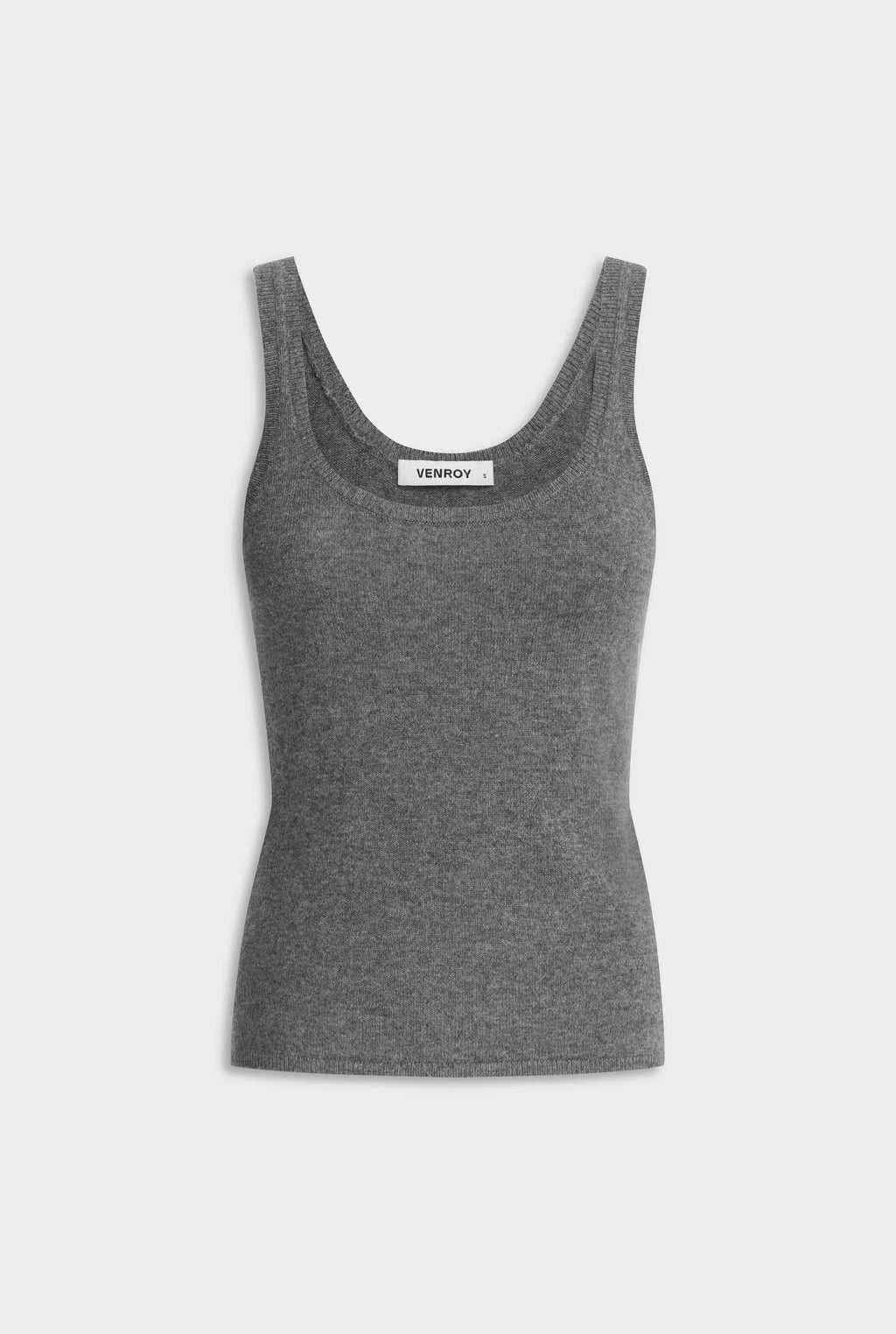 Cashmere Tank - Charcoal