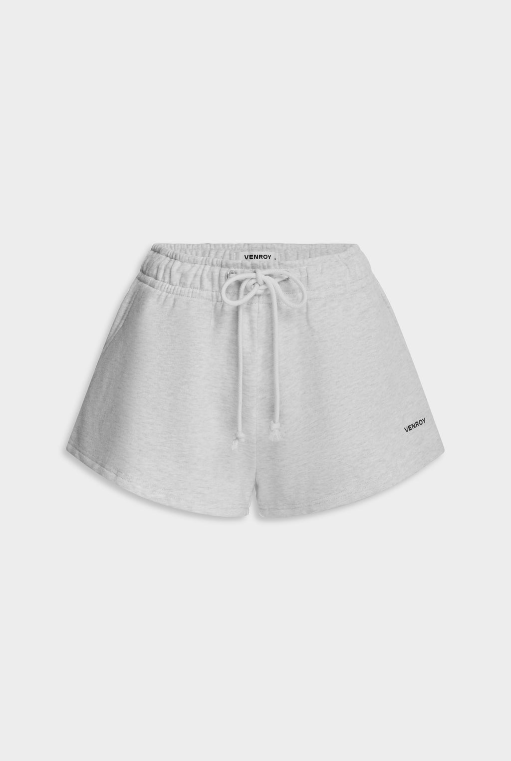 Fleece Track Shorts - Grey Marl