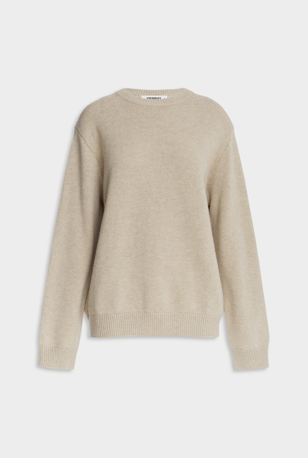 Oversized Wool Cashmere Sweater - Sand Marl