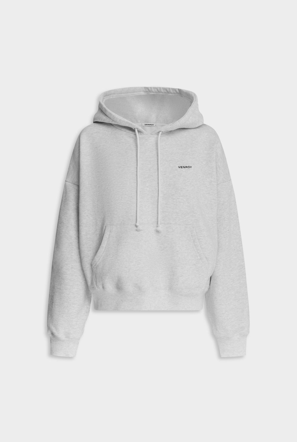 Fleece Track Hoodie - Grey Marl