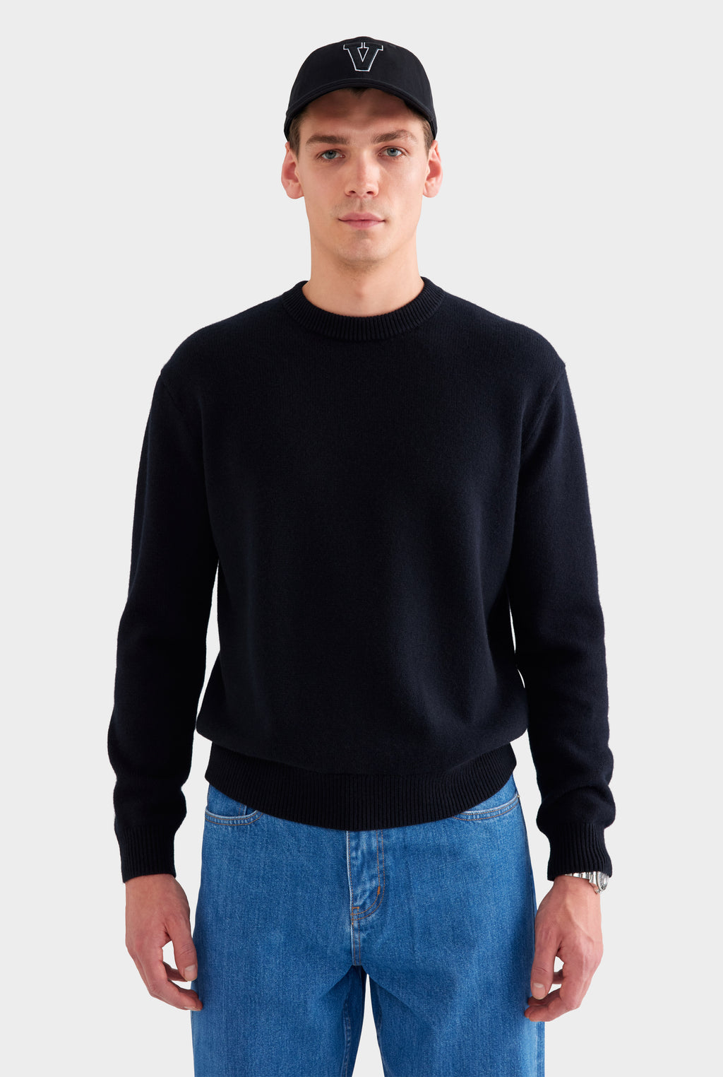 Wool Cashmere Sweater - Black