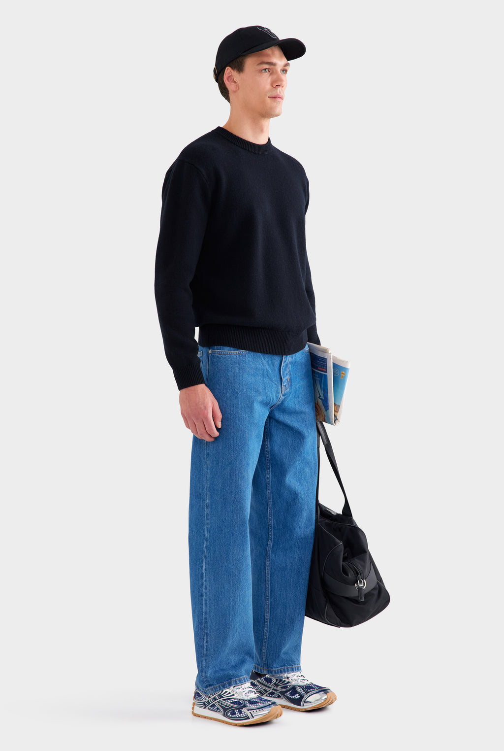 Wool Cashmere Sweater - Black