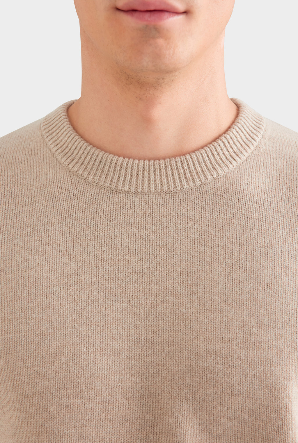 Wool Cashmere Sweater - Sand Marl