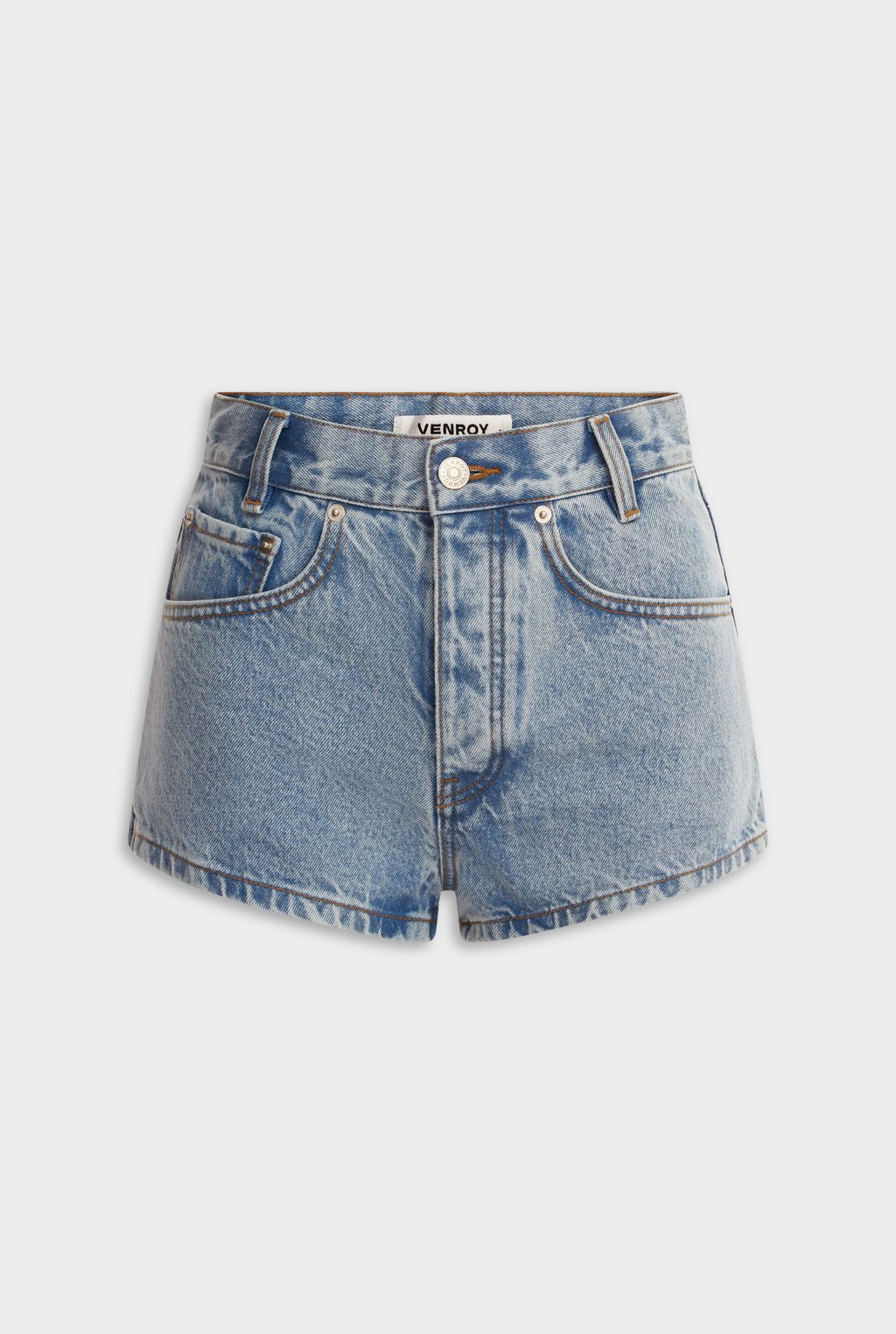 Cut Off Denim Short - Light Blue
