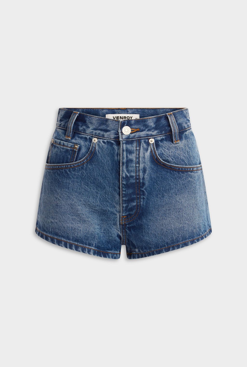 Cut Off Denim Short - Mid Indigo