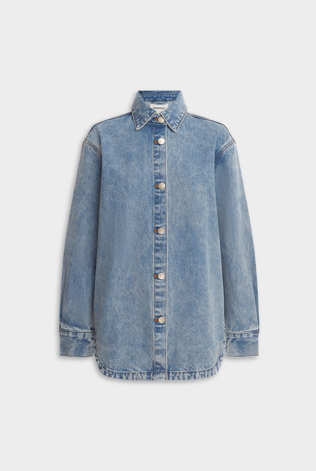Relaxed Denim Shirt - Light Blue