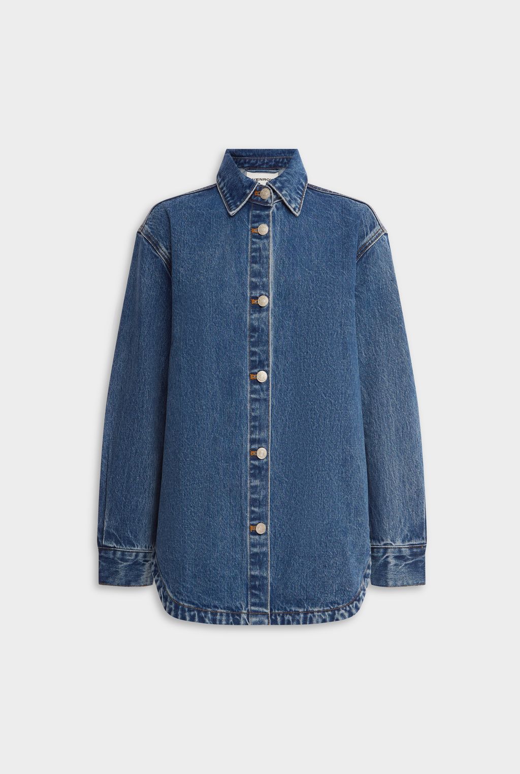 Relaxed Denim Shirt - Mid Indigo