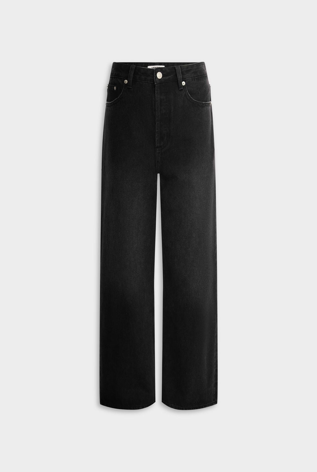 Relaxed Low Rise Denim Jean - Washed Black