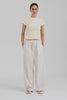 Venroy Lightweight Cotton Baby Tee - Pale Yellow/Hydra