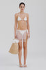 Venroy Cord Crochet Tie Mini Skirt - Off White