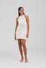Floral Pointelle Cotton Knit Mini Dress - Off White [[W_D1 - 43125 - Floral Pointelle Cotton Knit Mini Dress - Off White.mp4]]