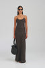 Linen Slip Dress - Cacao [[W_D1 - 47083 - Linen Slip Dress - Cacao.mp4]]